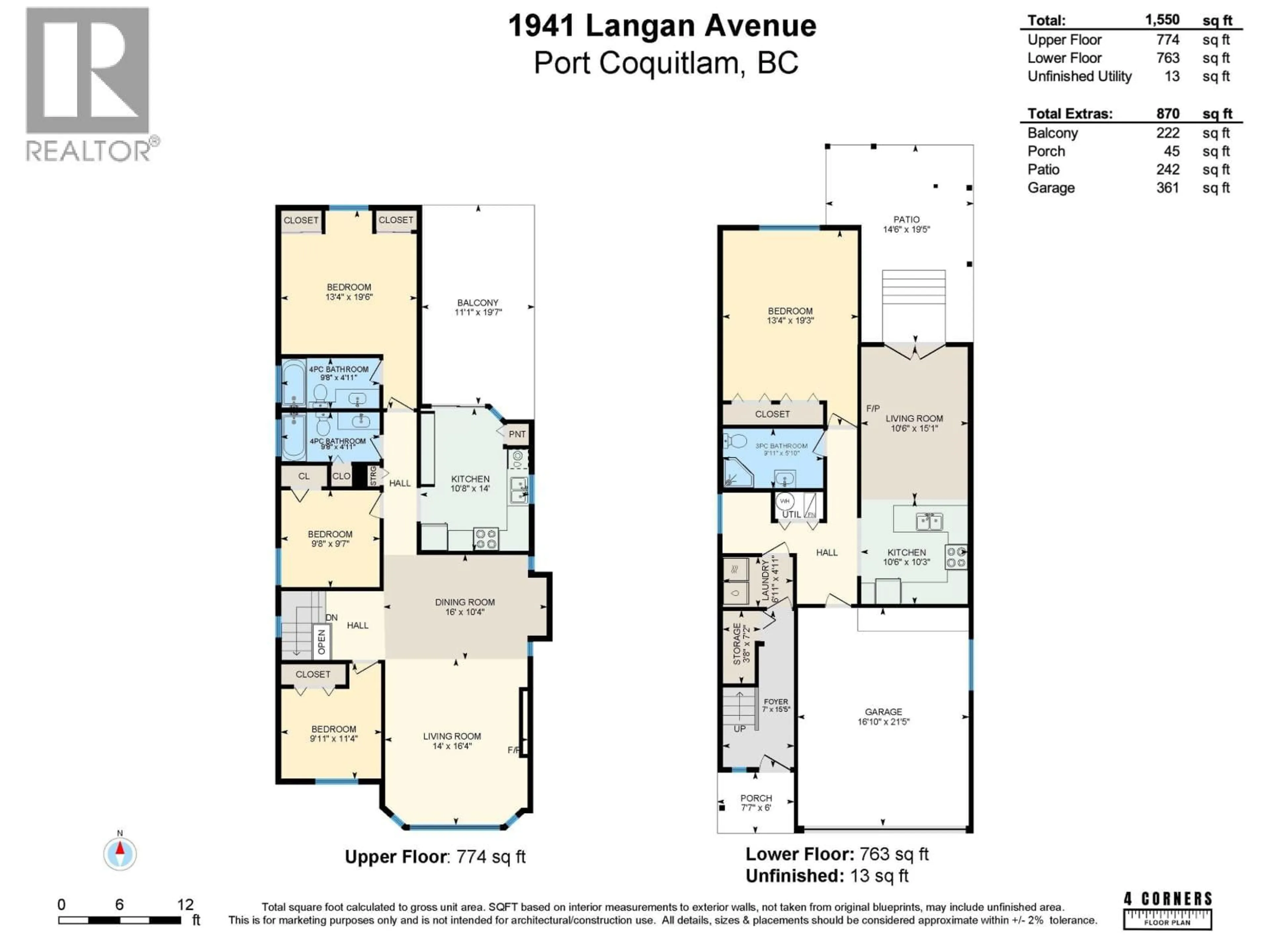 Floor plan for 1941 LANGAN AVENUE, Port Coquitlam British Columbia V3C1L1