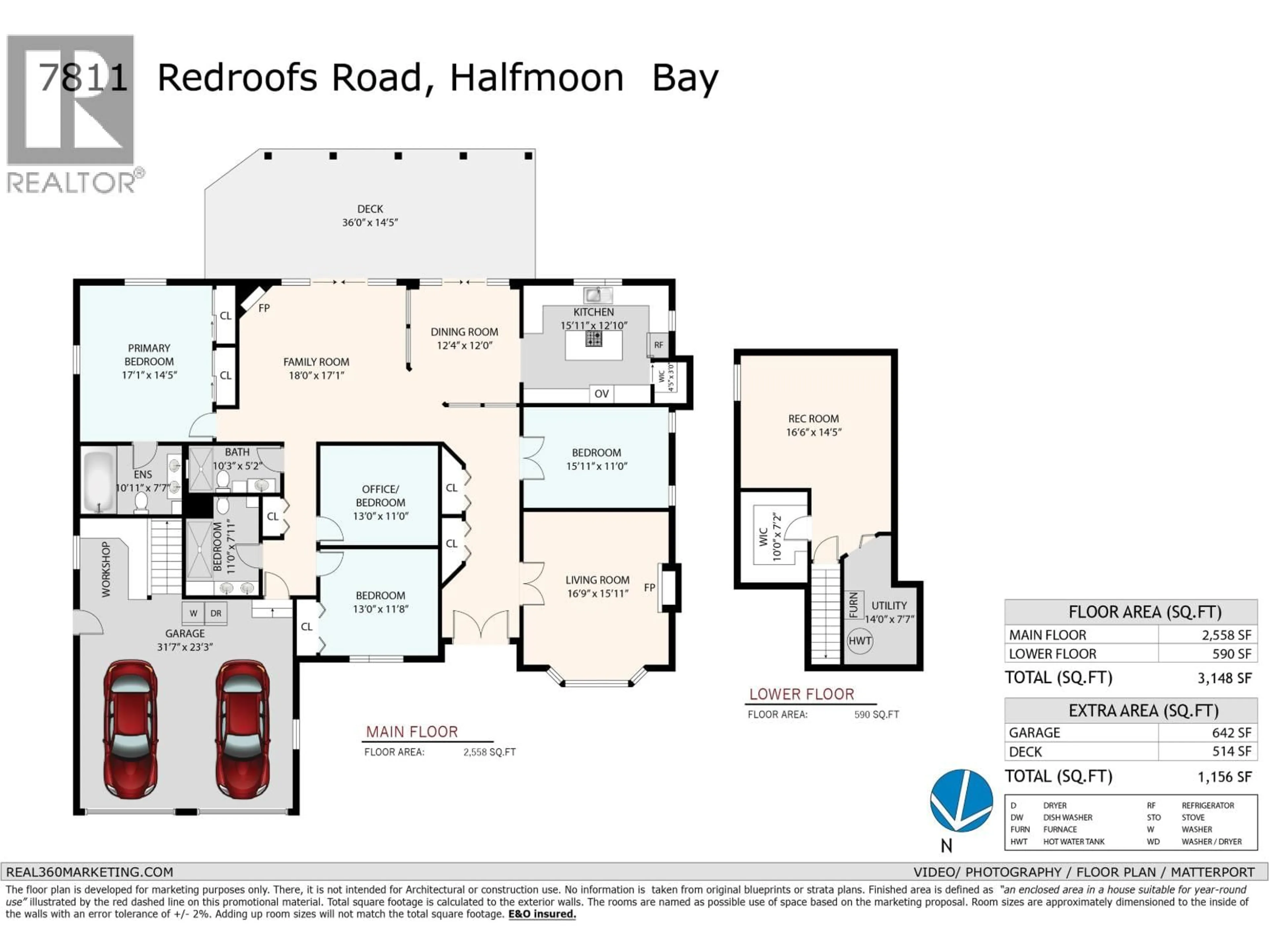 Floor plan for 7811 REDROOFFS ROAD, Halfmoon Bay British Columbia V0N1Y1