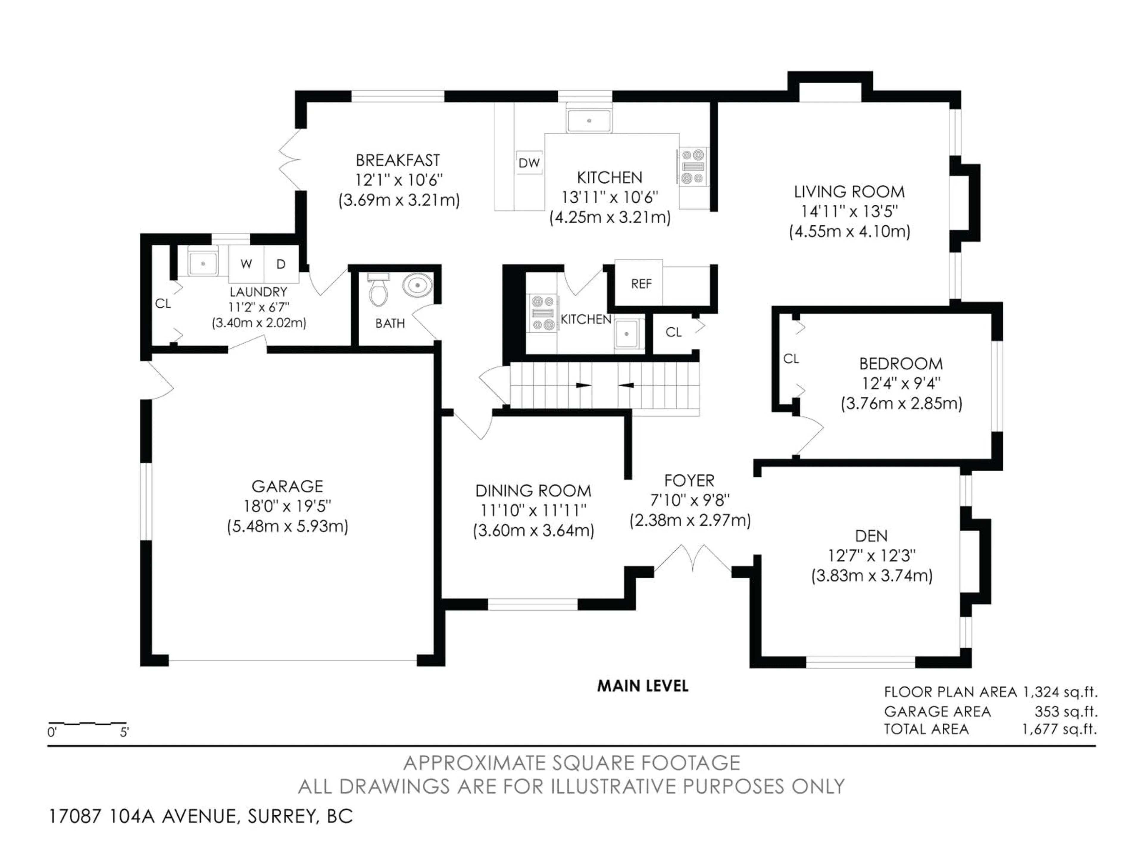 Floor plan for 17087 104A AVENUE, Surrey British Columbia V4N4W5