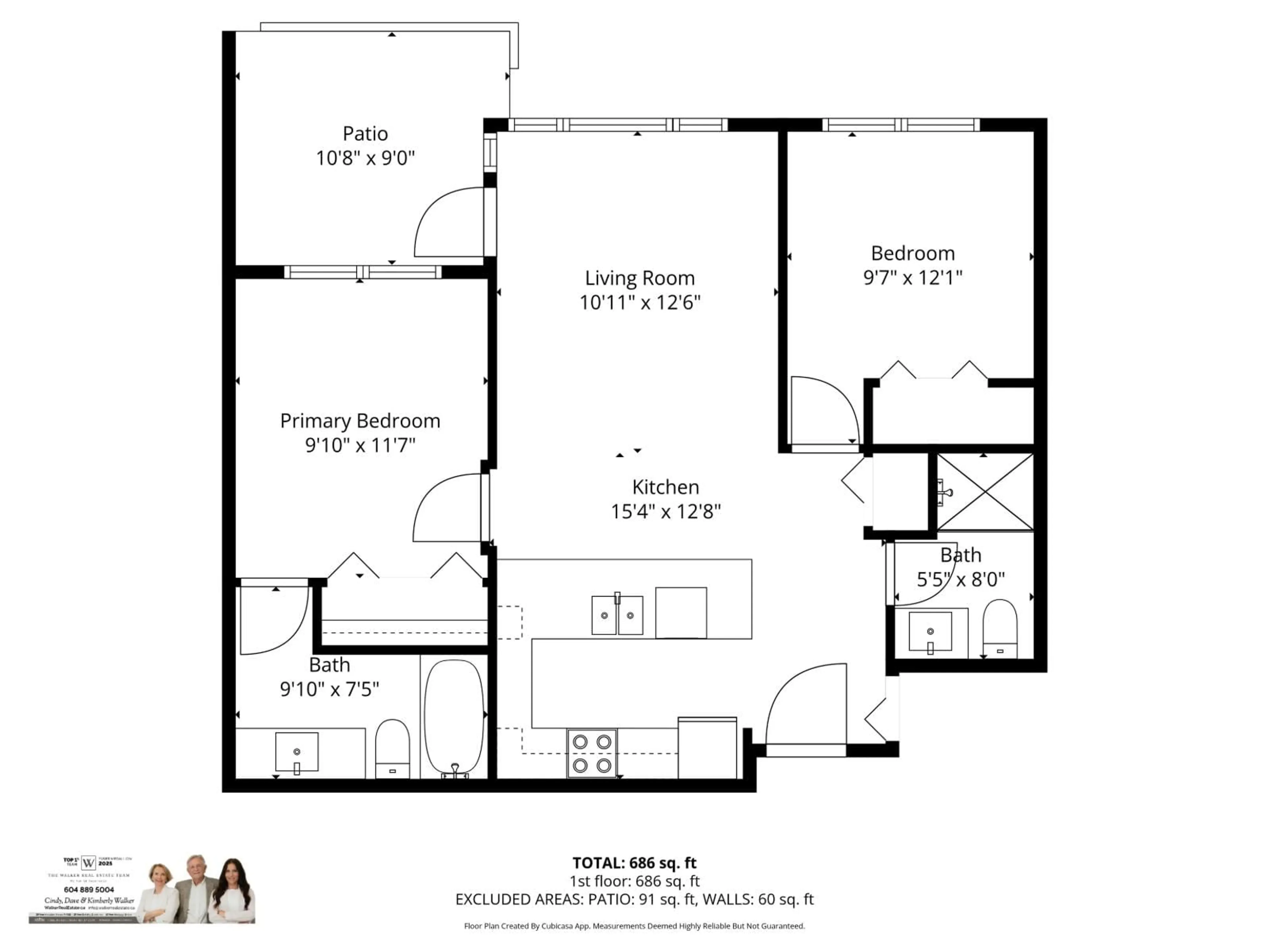 Floor plan for 103 - 15168 19 AVENUE, Surrey British Columbia V4A0A5