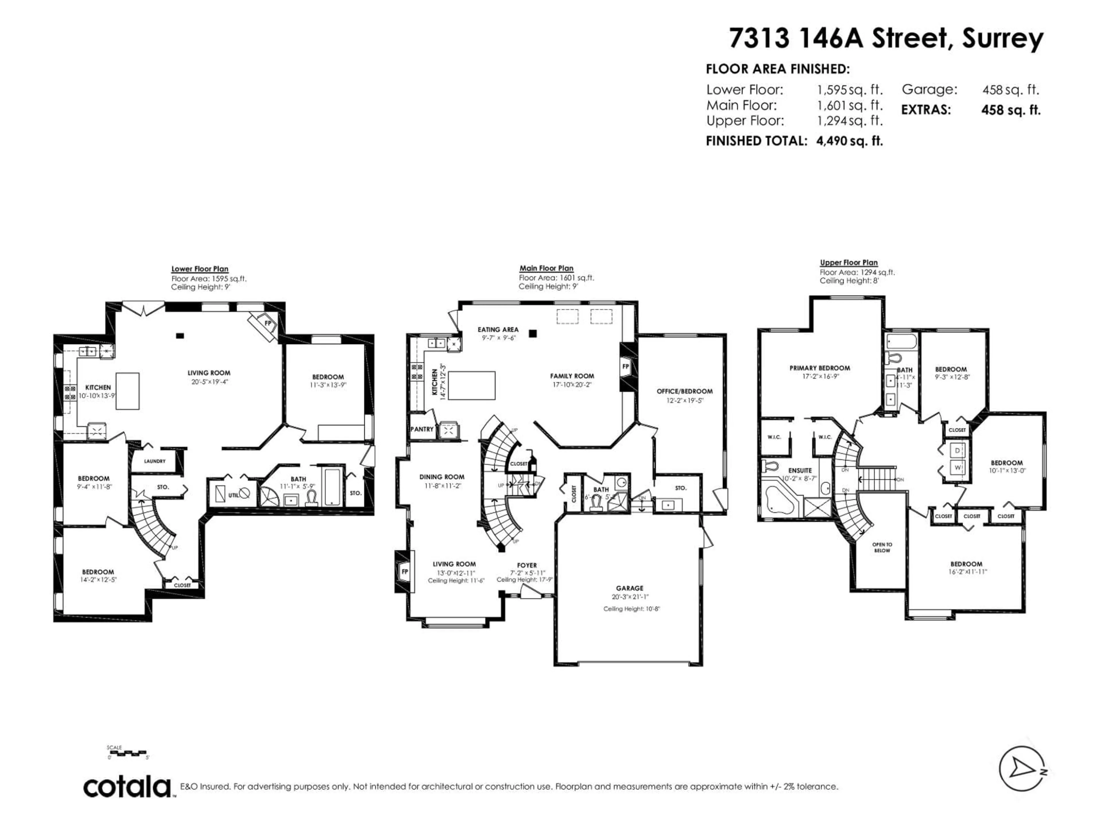 Floor plan for 7313 146A STREET, Surrey British Columbia V3S9G4