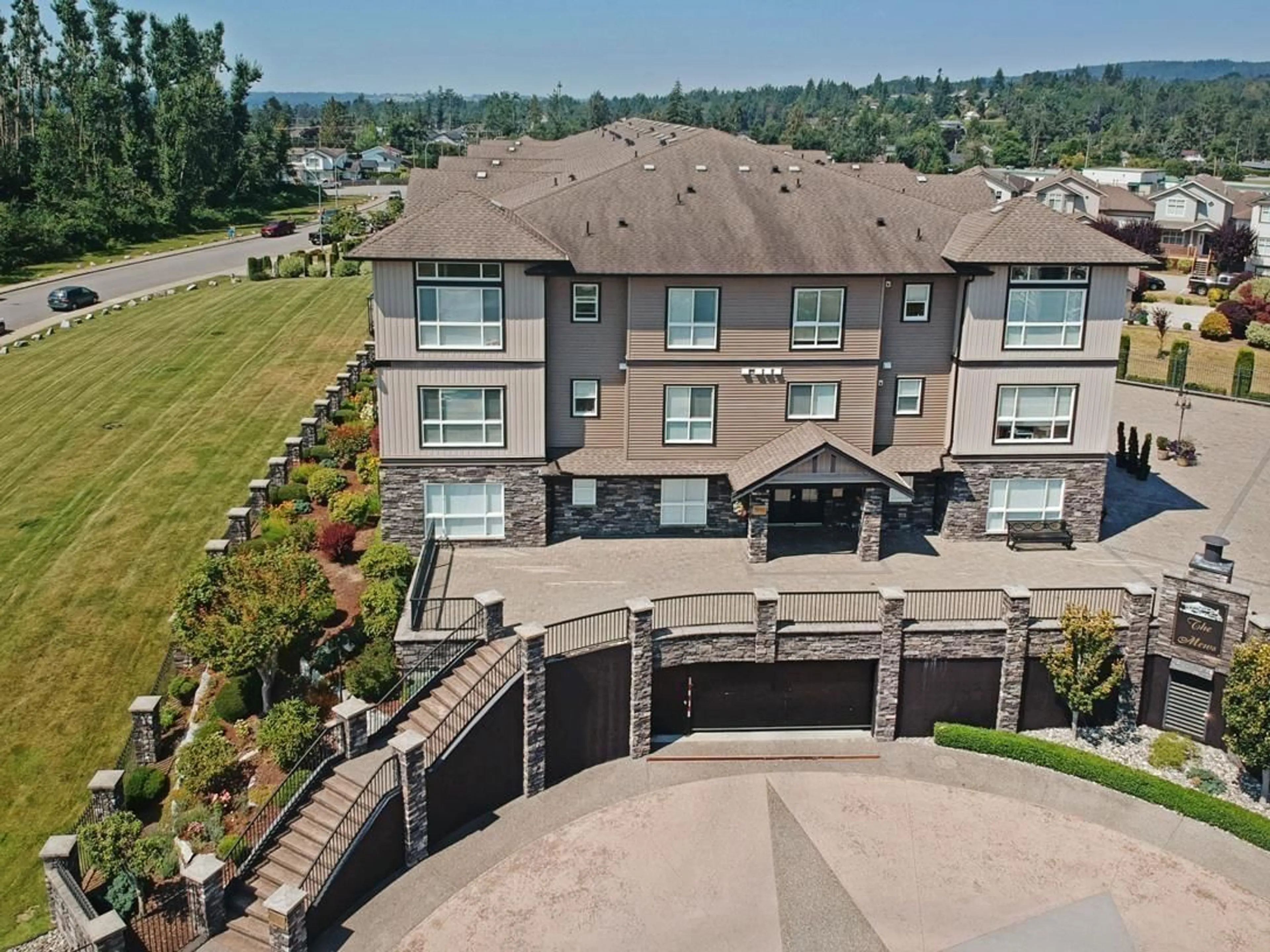 A pic from outside/outdoor area/front of a property/back of a property/a pic from drone, mountain view for A120 - 33755 7TH AVENUE, Mission British Columbia V2V0A4