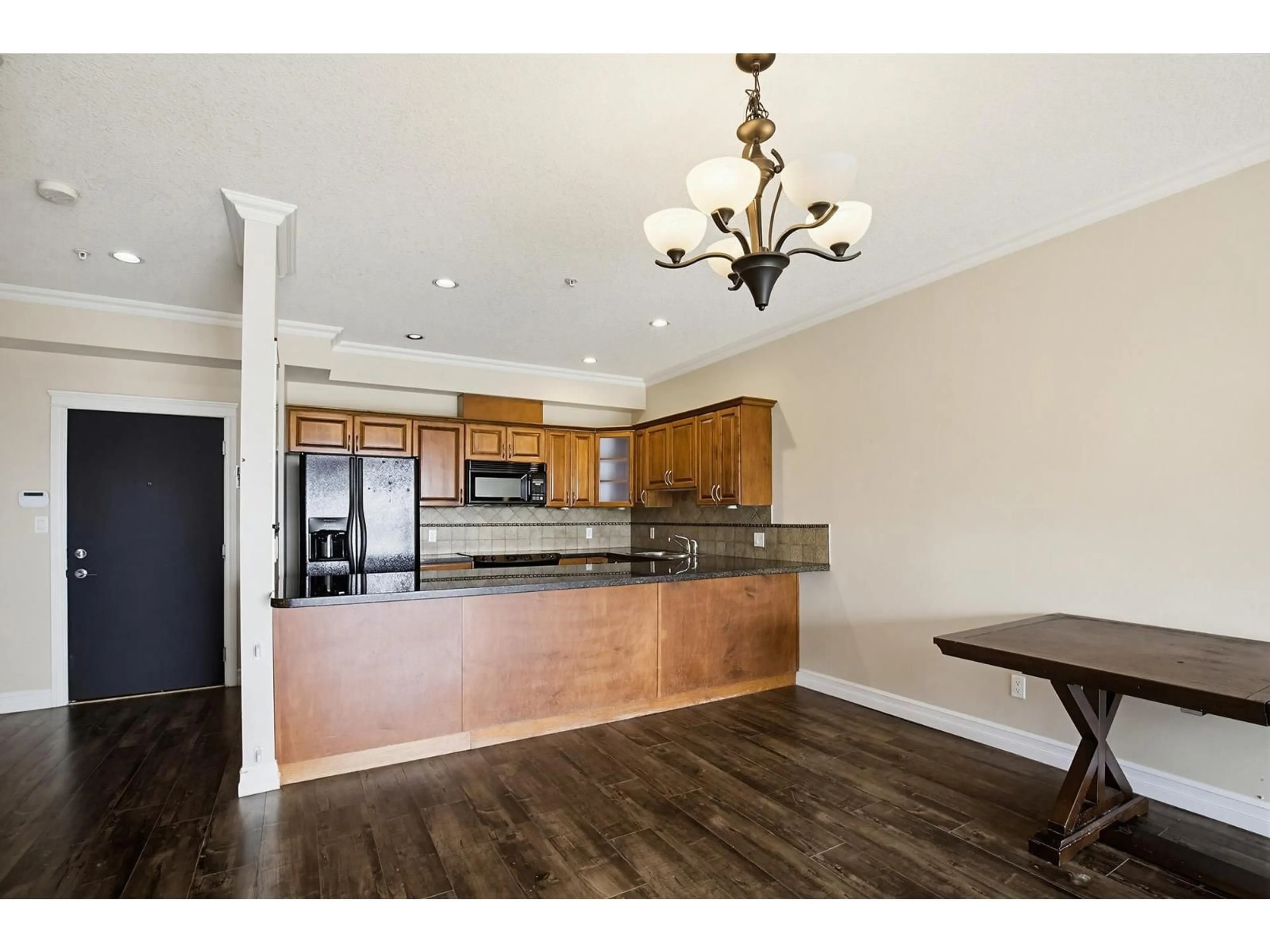 Open concept kitchen, wood/laminate floor for A120 - 33755 7TH AVENUE, Mission British Columbia V2V0A4