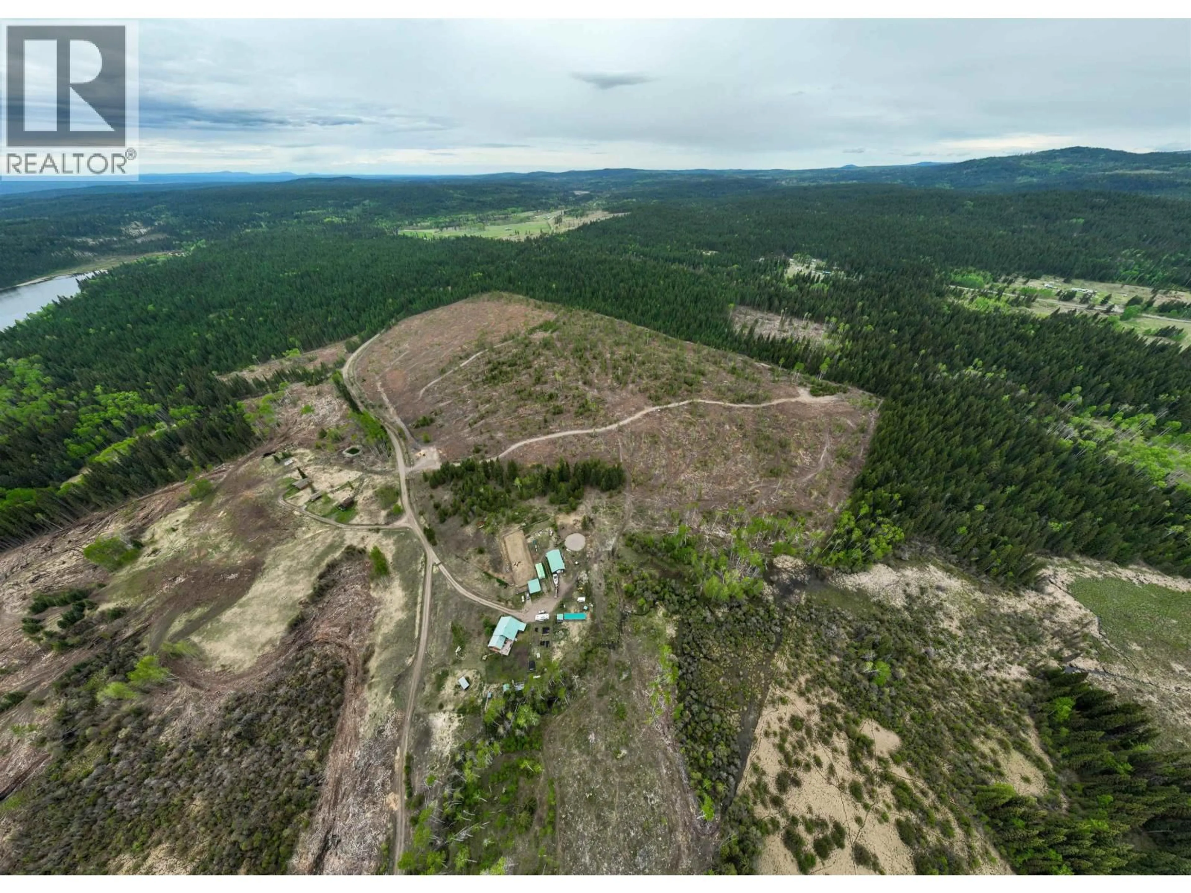A pic from outside/outdoor area/front of a property/back of a property/a pic from drone, forest/trees view for 3711 WHITEHORSE LAKE ROAD, Lac La Hache British Columbia V0K1T0