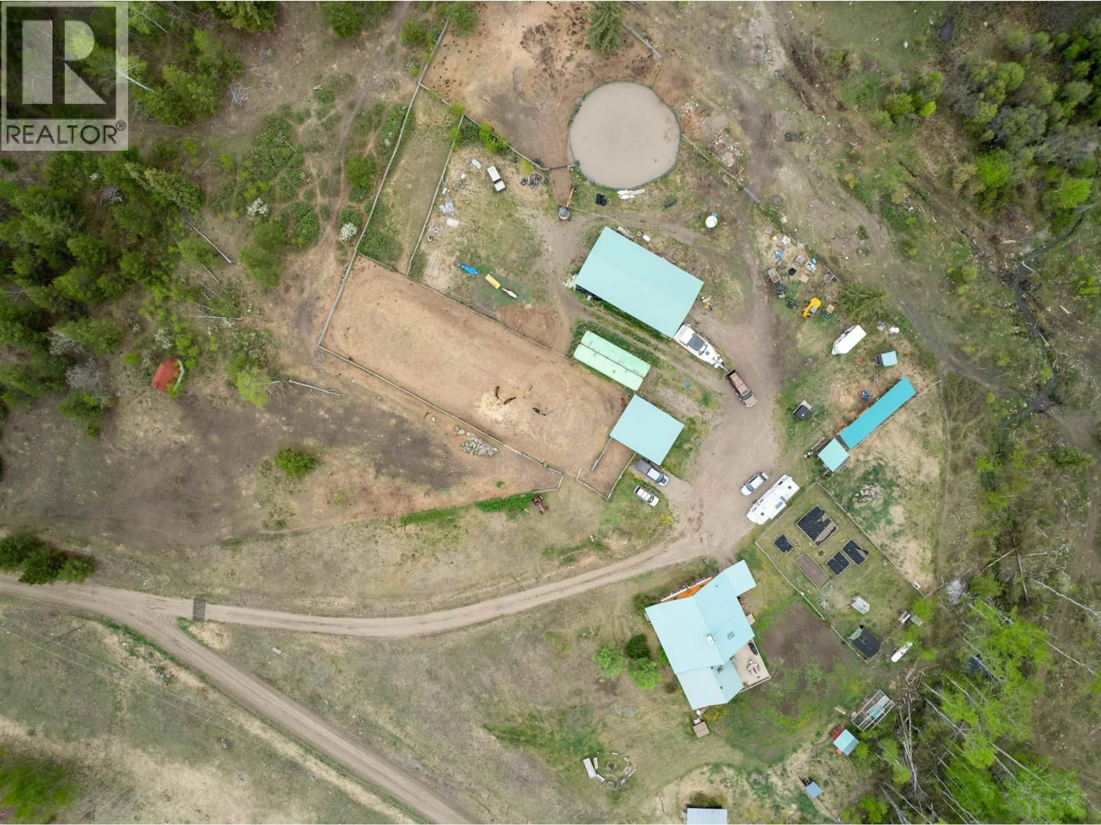 A pic from outside/outdoor area/front of a property/back of a property/a pic from drone, unknown for 3711 WHITEHORSE LAKE ROAD, Lac La Hache British Columbia V0K1T0