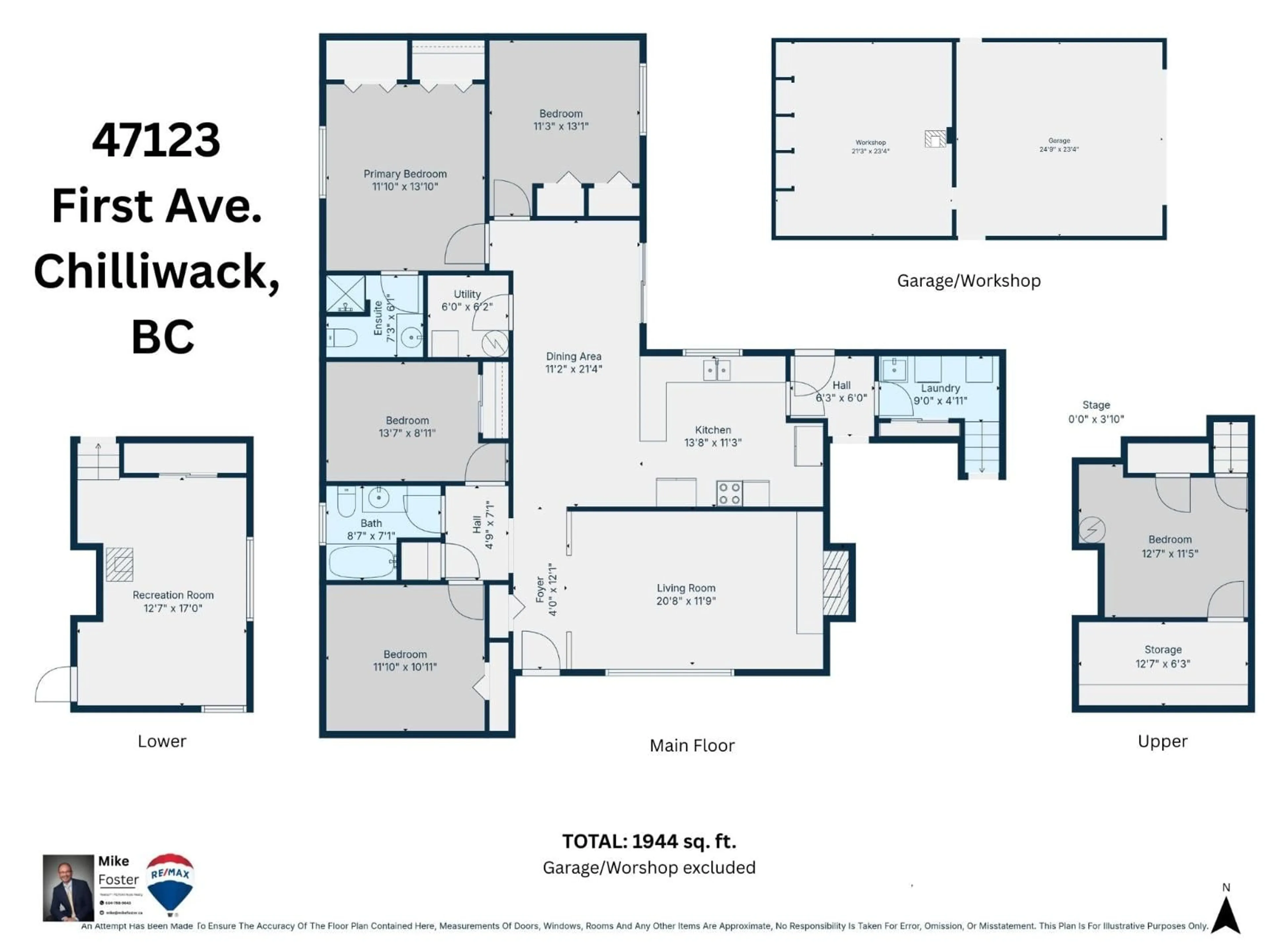 Floor plan for 47123 FIRST AVENUE, Chilliwack British Columbia V2P8B6