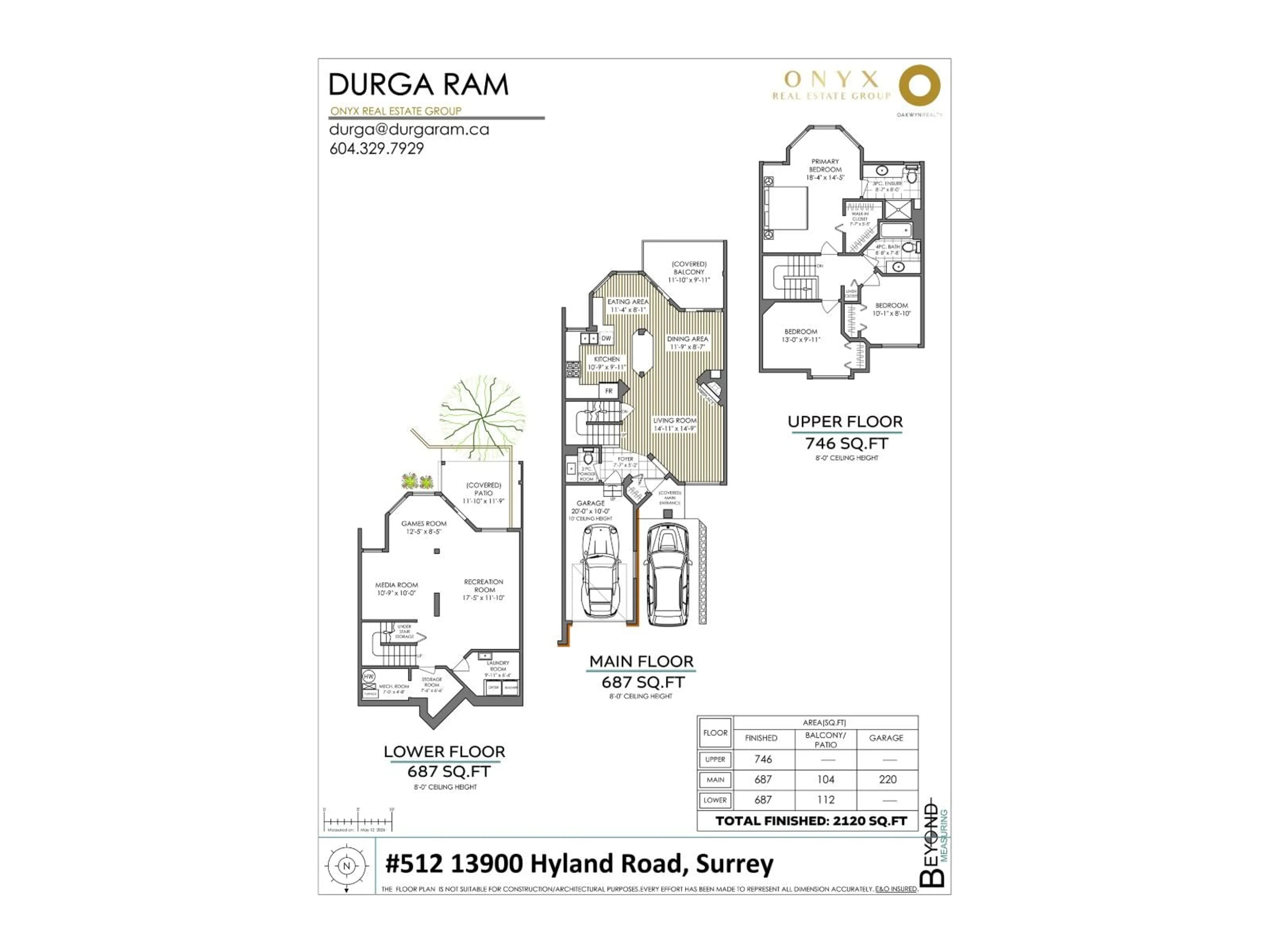 Floor plan for 512 - 13900 HYLAND ROAD, Surrey British Columbia V3W2C3