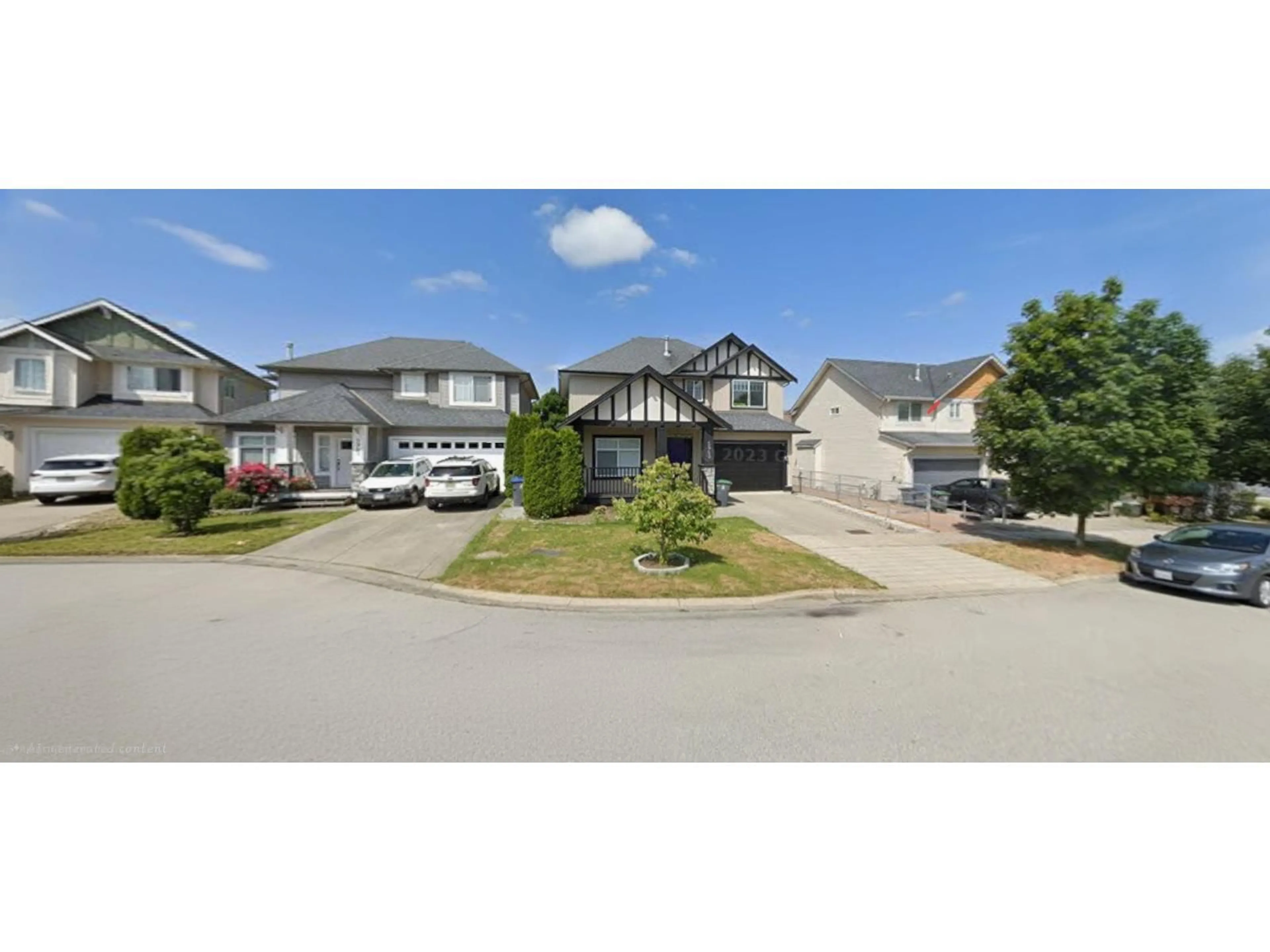 A pic from outside/outdoor area/front of a property/back of a property/a pic from drone, street for 5949 165 STREET EAST, Surrey British Columbia V3S4N9