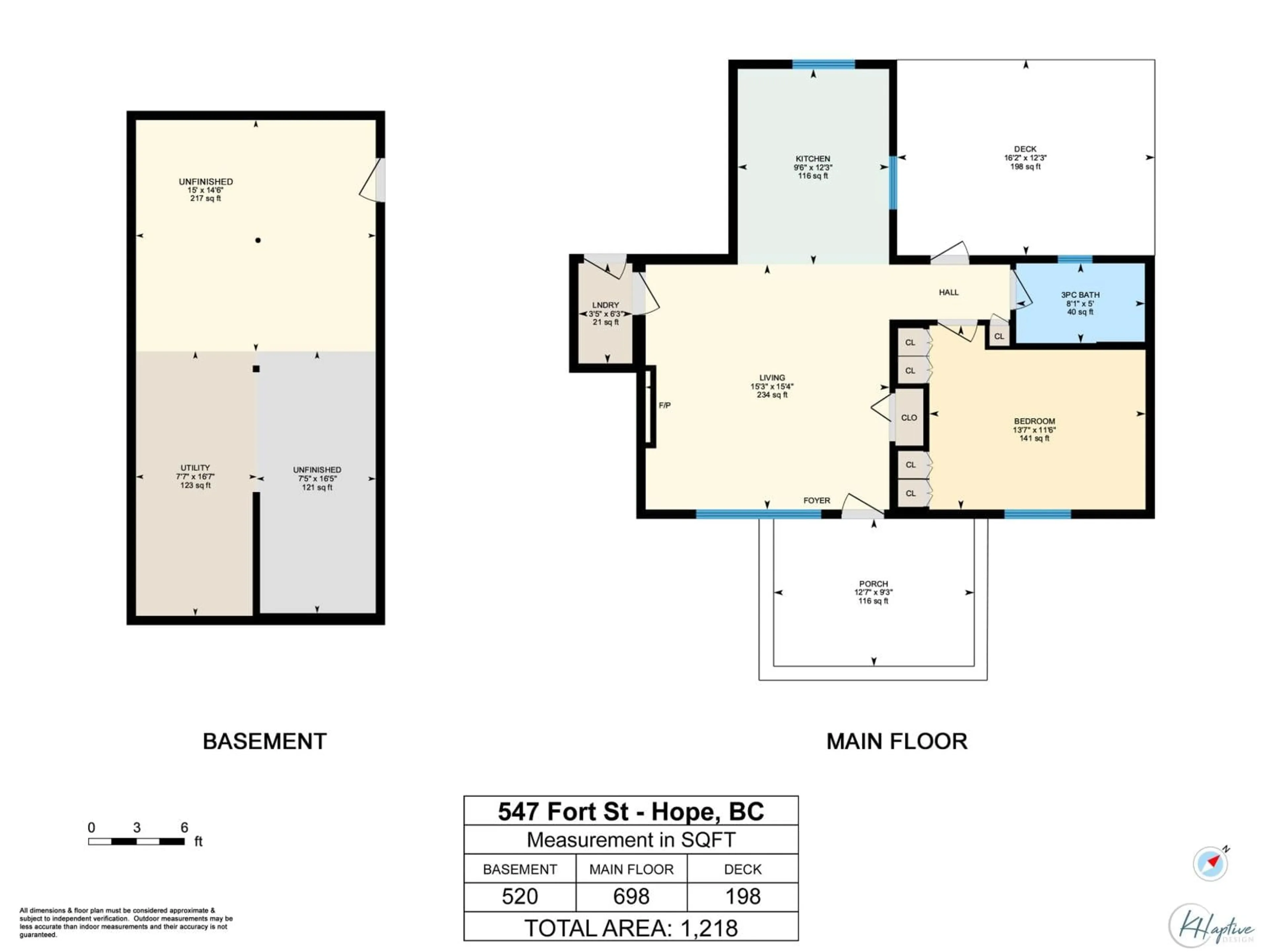Floor plan for 547 FORT STREET, Hope British Columbia V0X1L0