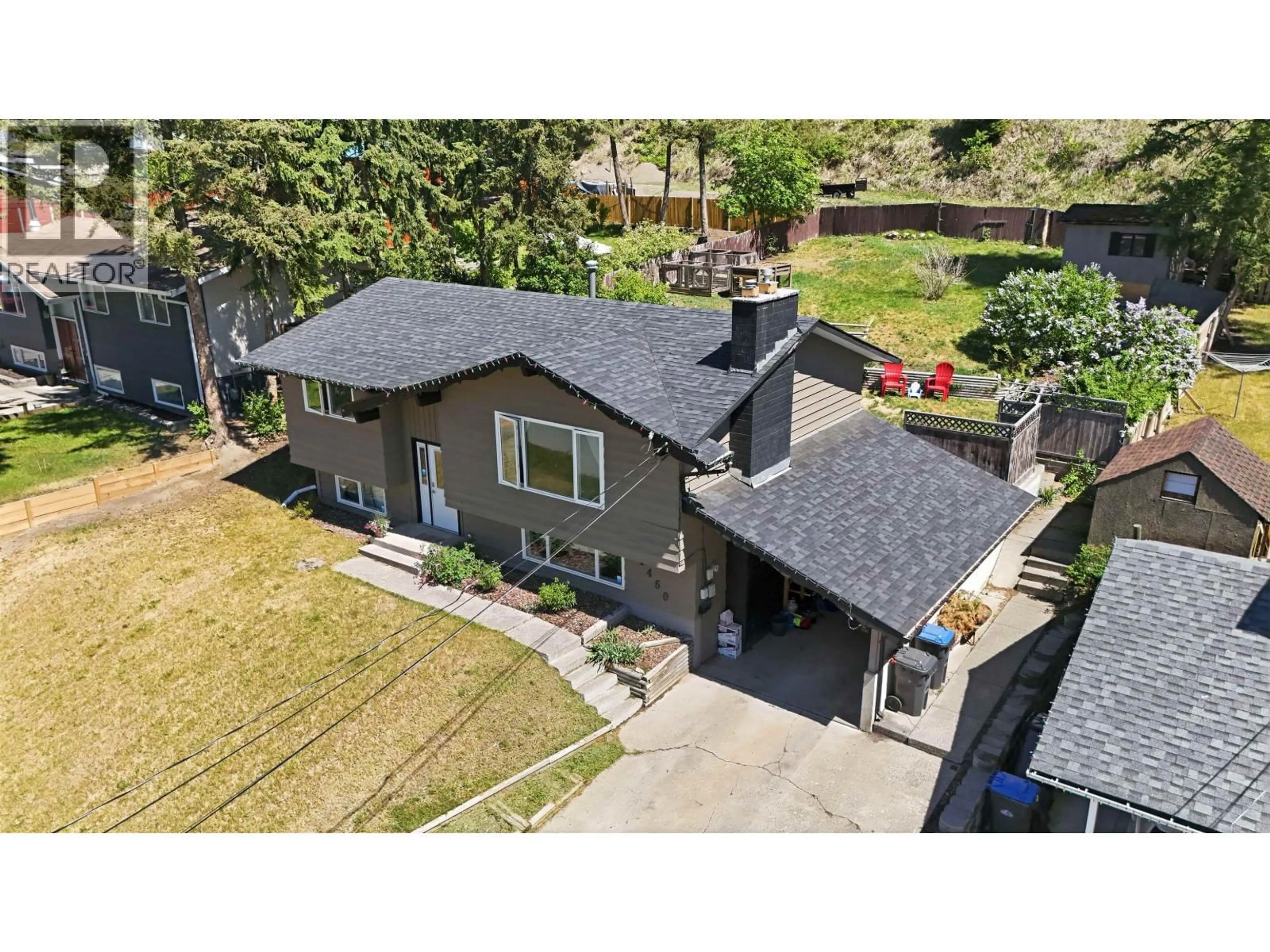 A pic from outside/outdoor area/front of a property/back of a property/a pic from drone, street for 1460 TWELFTH AVENUE, Williams Lake British Columbia V2G3X4