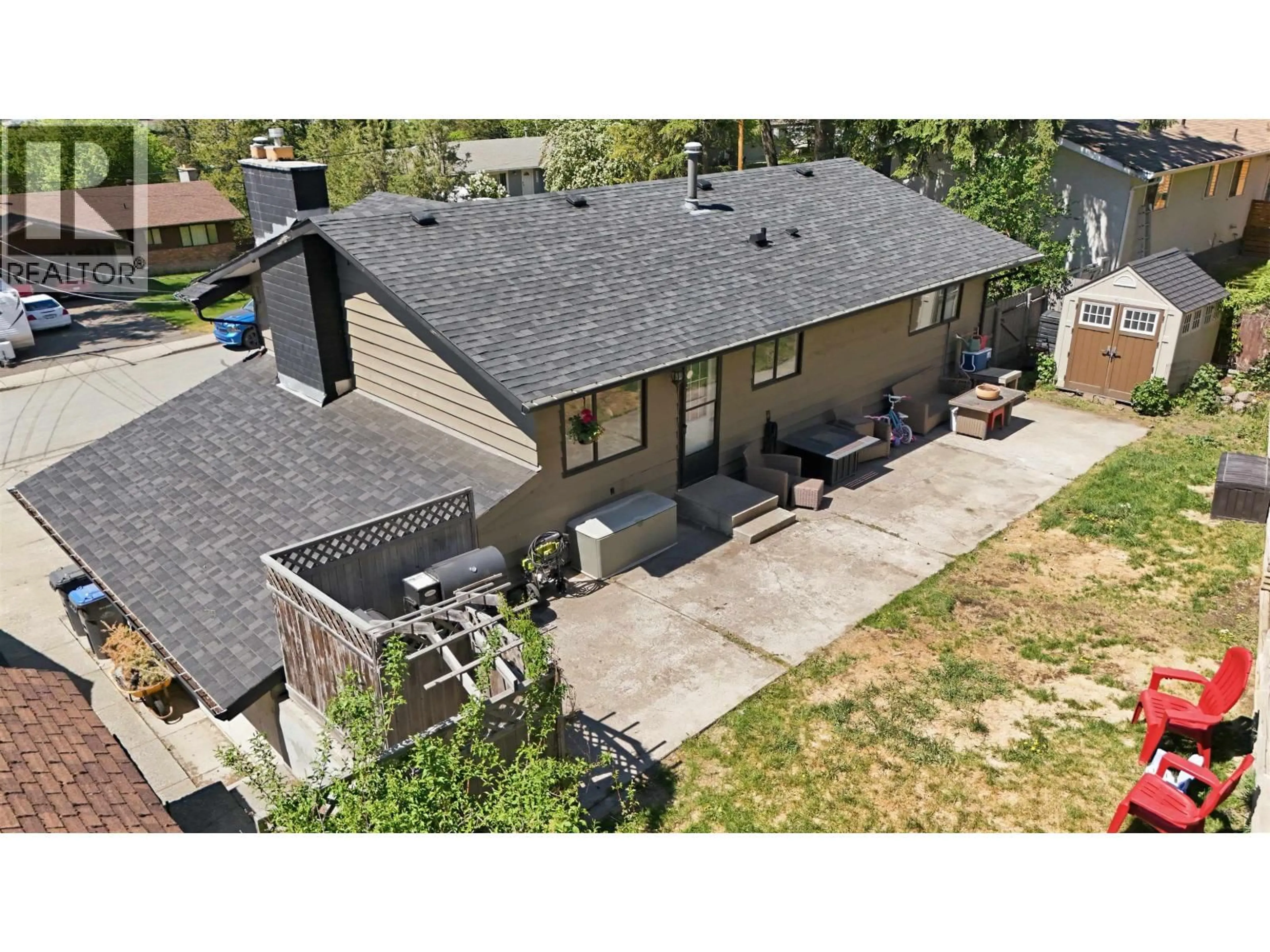A pic from outside/outdoor area/front of a property/back of a property/a pic from drone, street for 1460 TWELFTH AVENUE, Williams Lake British Columbia V2G3X4