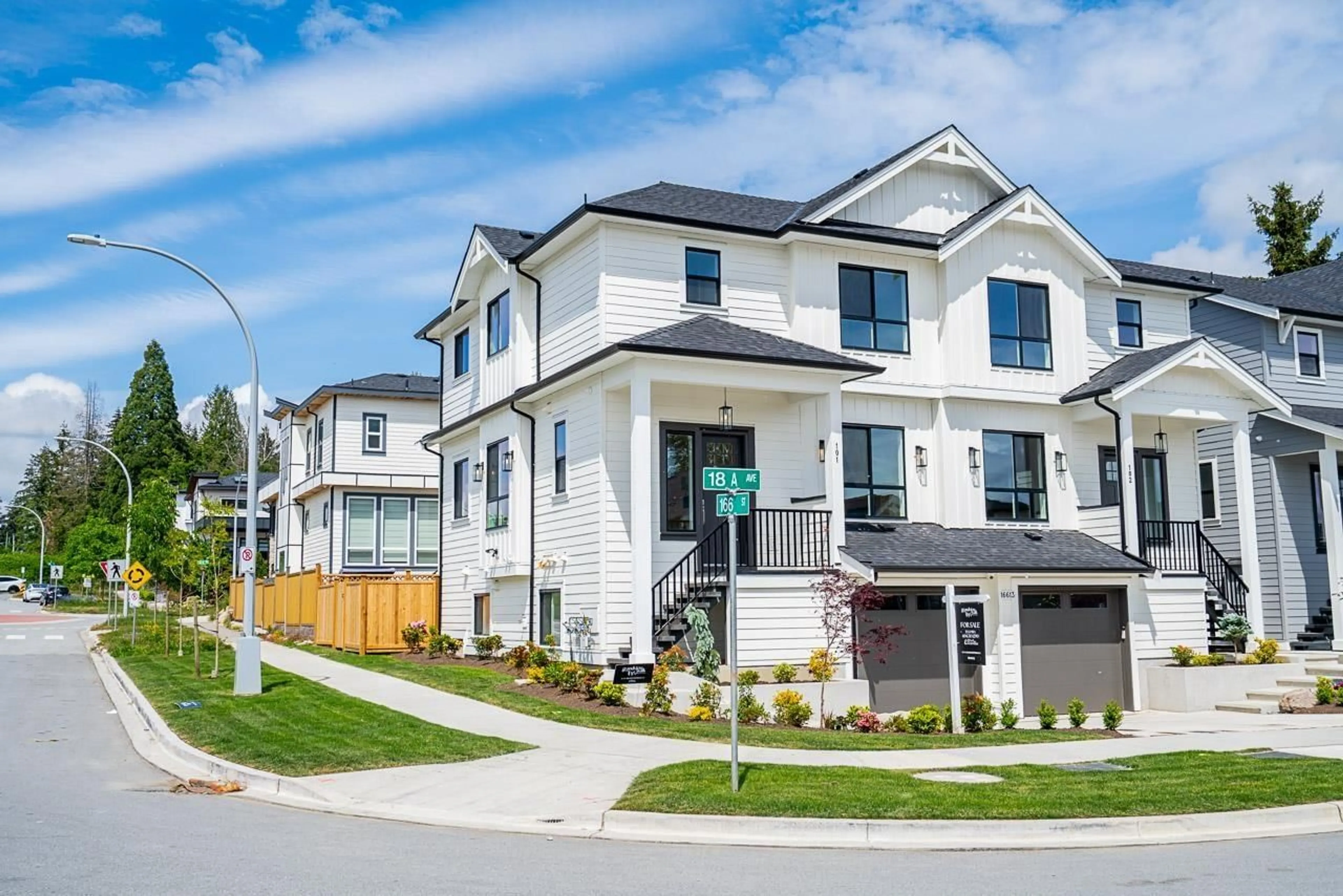 Home with vinyl exterior material, street for 101 - 16613 18A AVENUE, Surrey British Columbia V3Z1A2