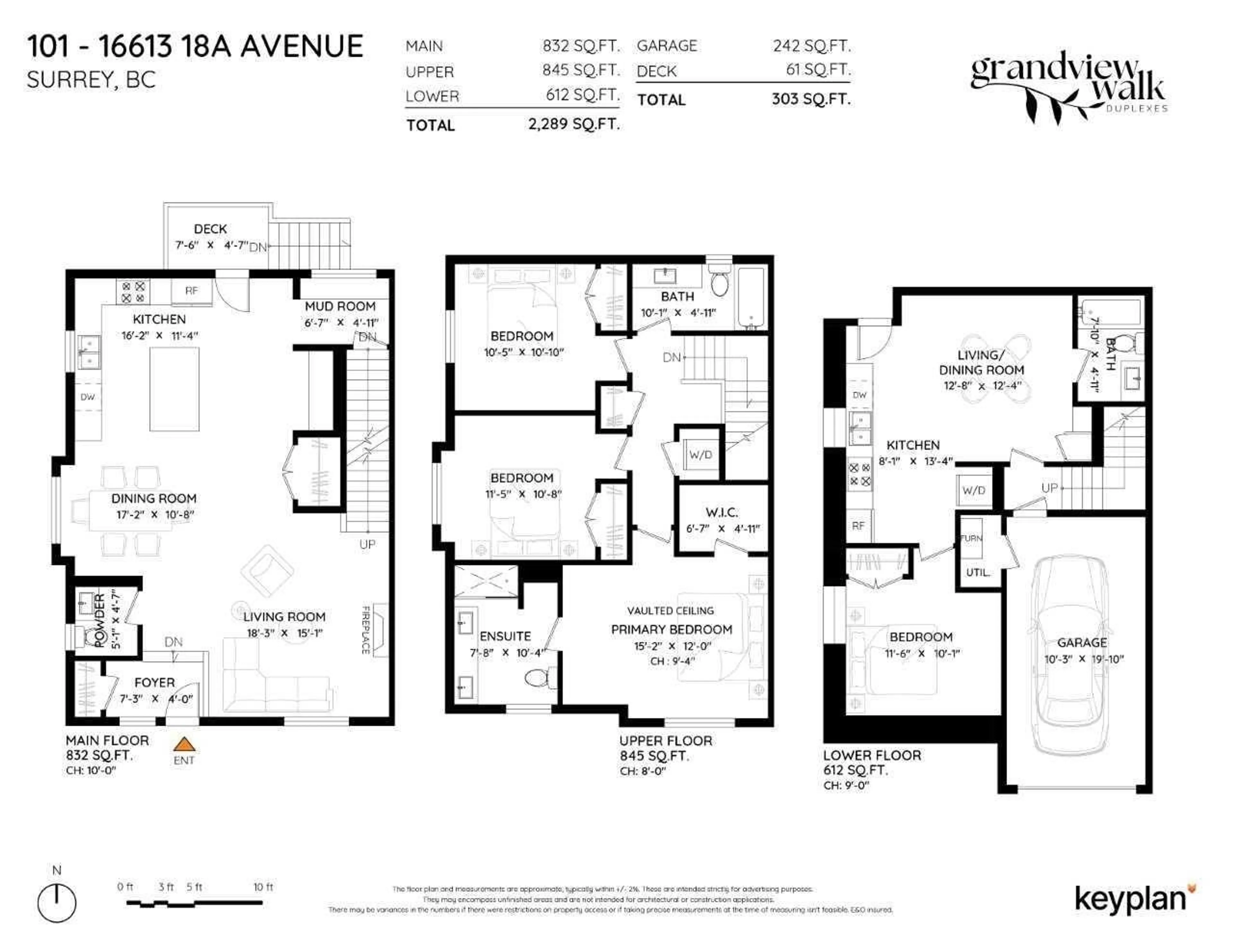 Floor plan for 101 - 16613 18A AVENUE, Surrey British Columbia V3Z1A2