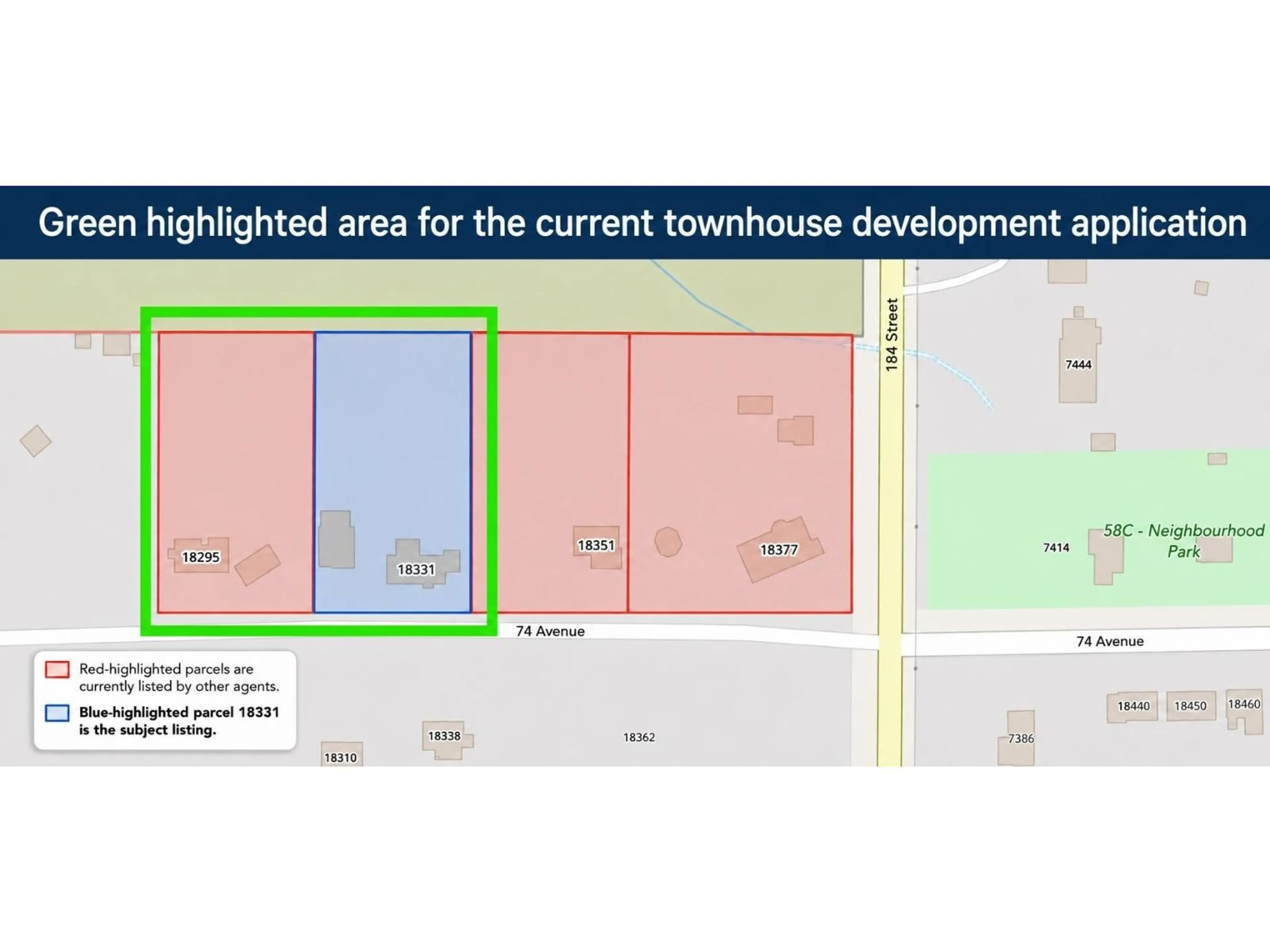 Picture of a map for 18331 74 AVENUE, Surrey British Columbia V4N6C1