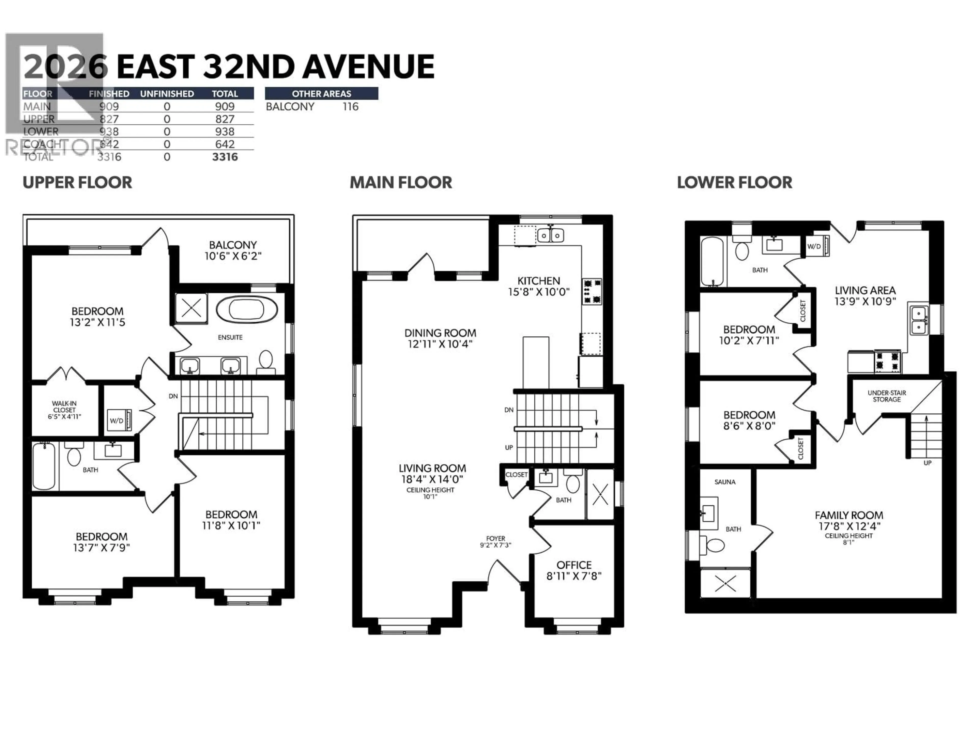 Floor plan for 2026 32ND AVENUE, Vancouver British Columbia V5N3B8