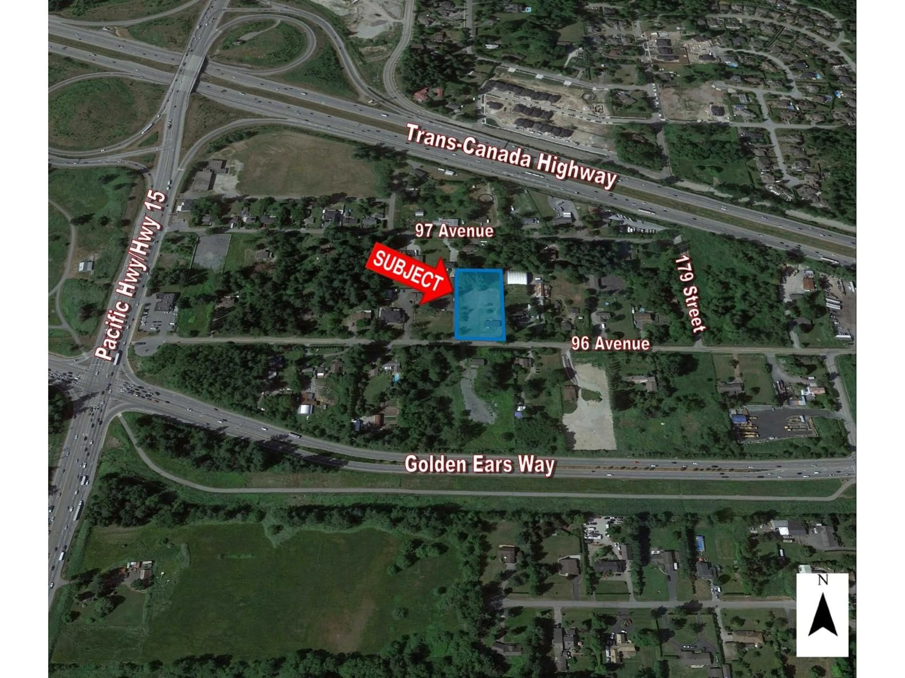 Picture of a map for 17807 96 AVENUE, Surrey British Columbia V4N4A9