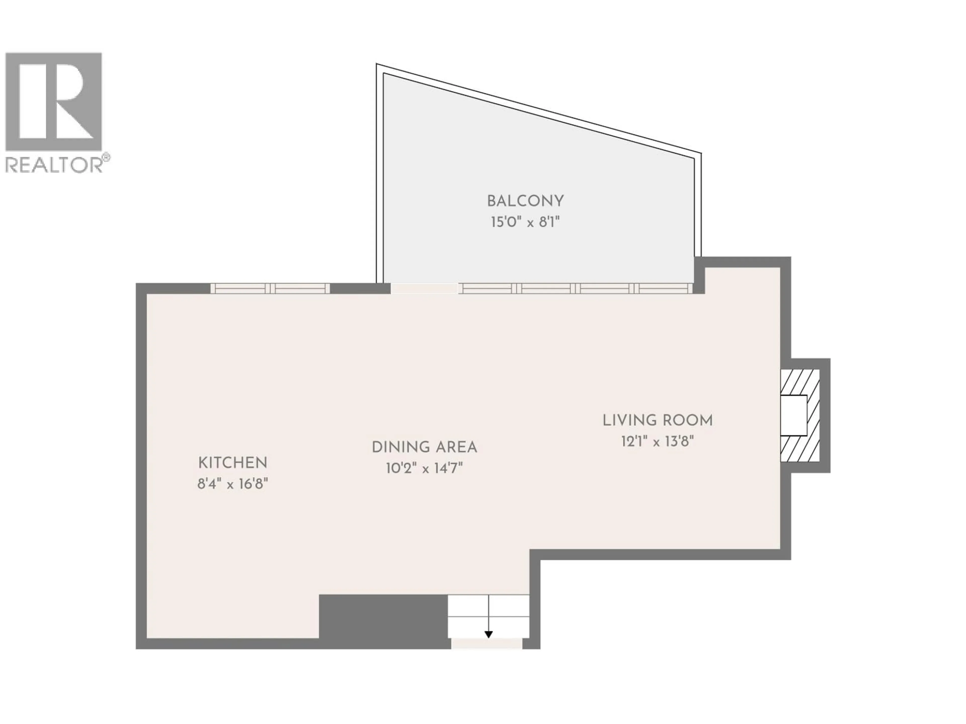 Floor plan for 313 - 220 SALTER STREET, New Westminster British Columbia V3M0H4