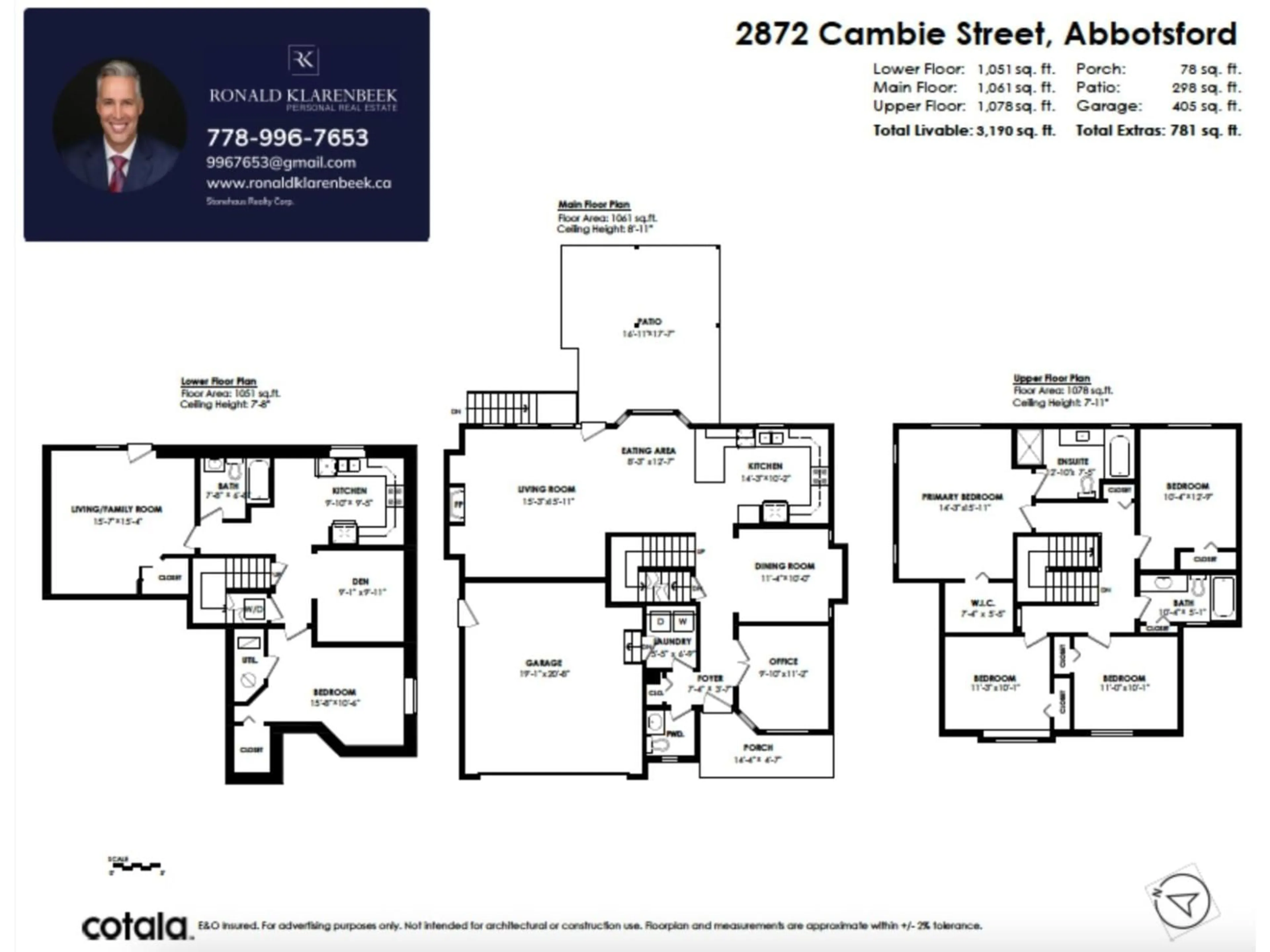 Floor plan for 2872 CAMBIE STREET, Abbotsford British Columbia V4X2R9