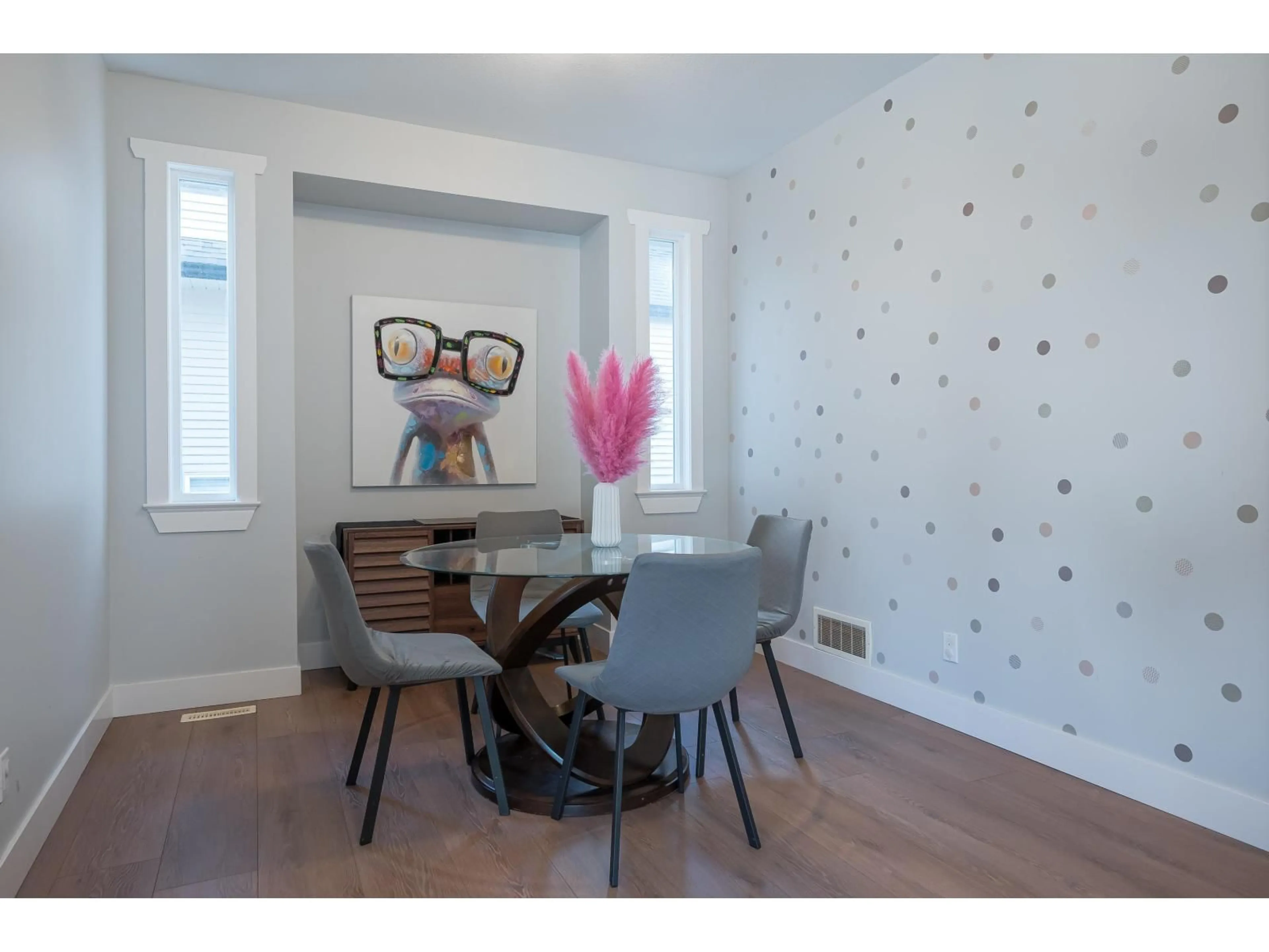 Dining room, wood/laminate floor for 2872 CAMBIE STREET, Abbotsford British Columbia V4X2R9