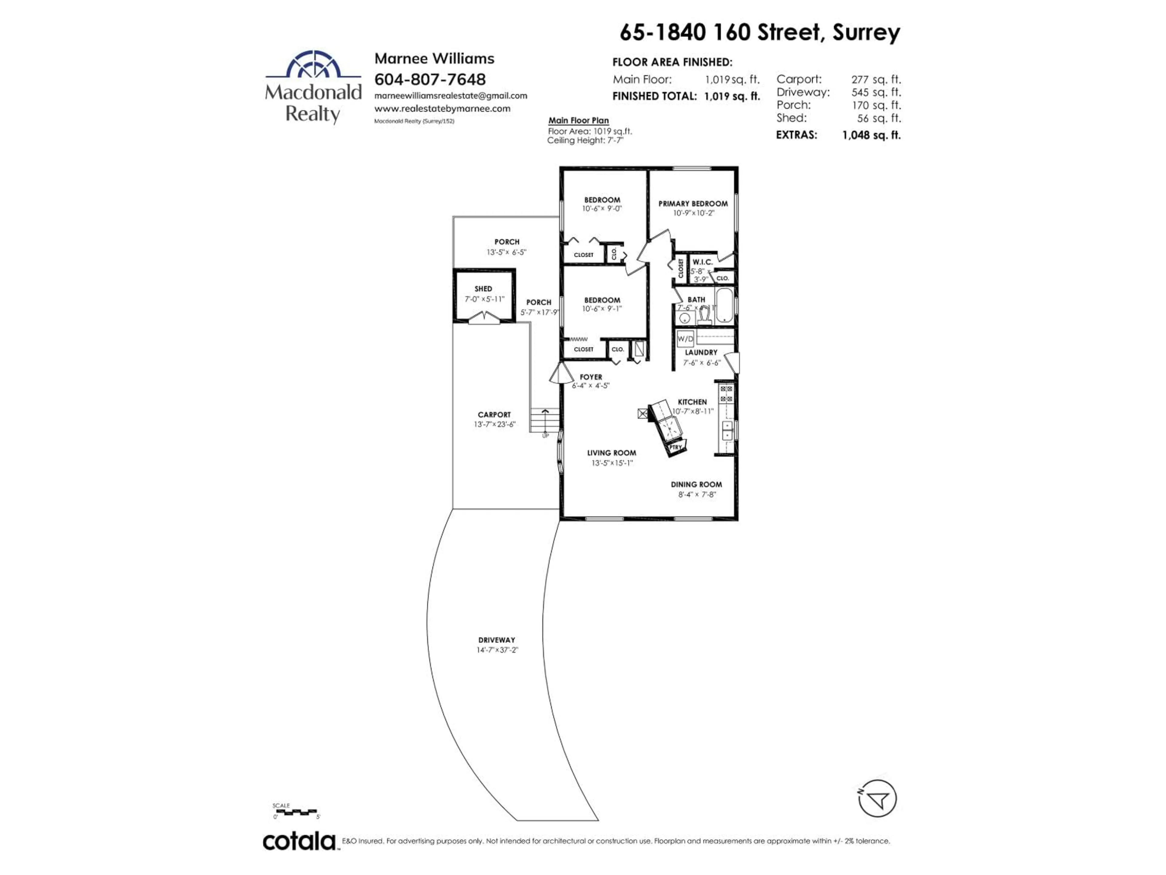 Floor plan for 65 - 1840 160TH STREET, White Rock British Columbia V4A4X4