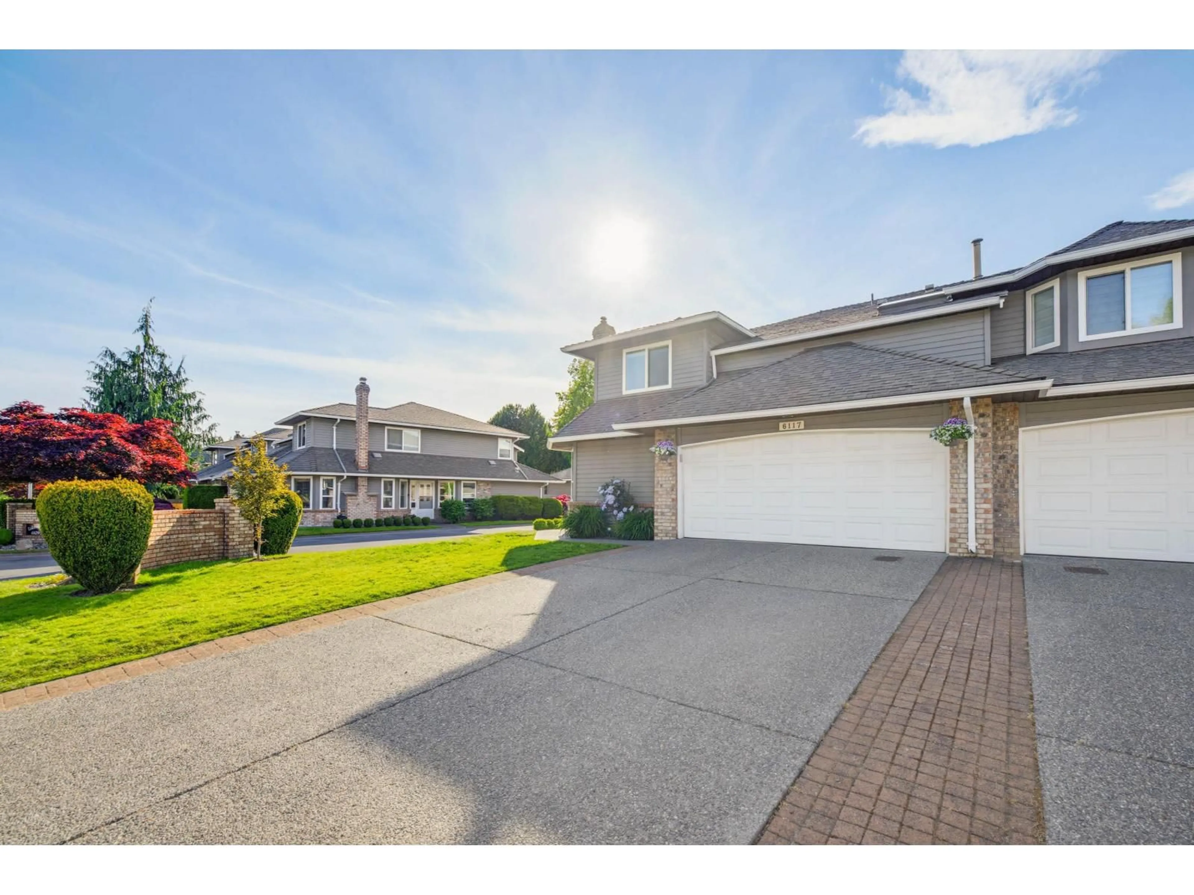 A pic from outside/outdoor area/front of a property/back of a property/a pic from drone, street for 6117 BOUNDARY DRIVE WEST, Surrey British Columbia V3X2A5