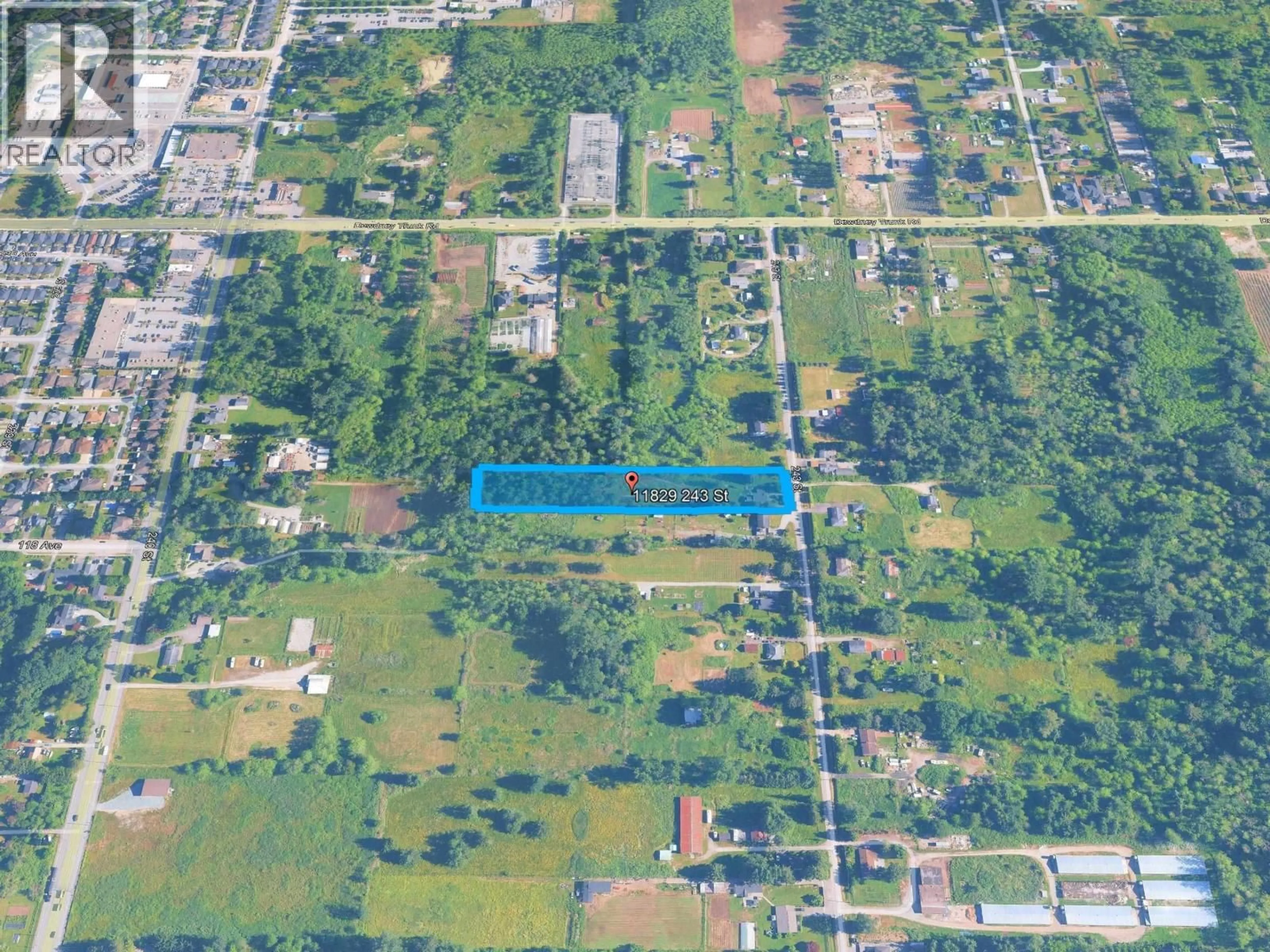 A pic from outside/outdoor area/front of a property/back of a property/a pic from drone, street for 11829 243RD STREET, Maple Ridge British Columbia V4R1L9