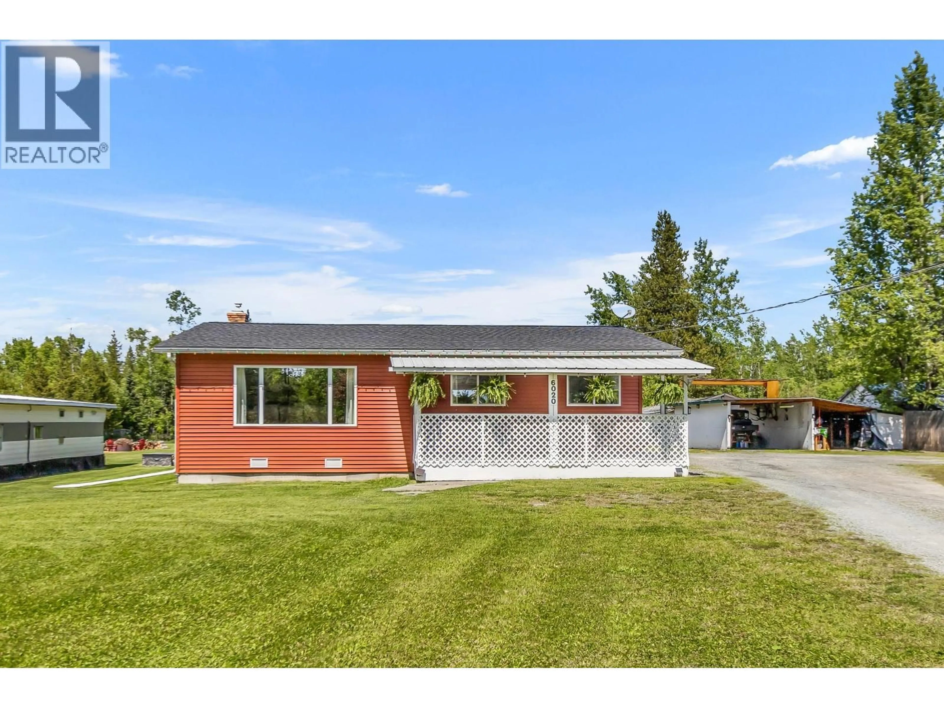 Home with brick exterior material, street for 6020 BUCKHORN LAKE ROAD, Prince George British Columbia V2N6B2