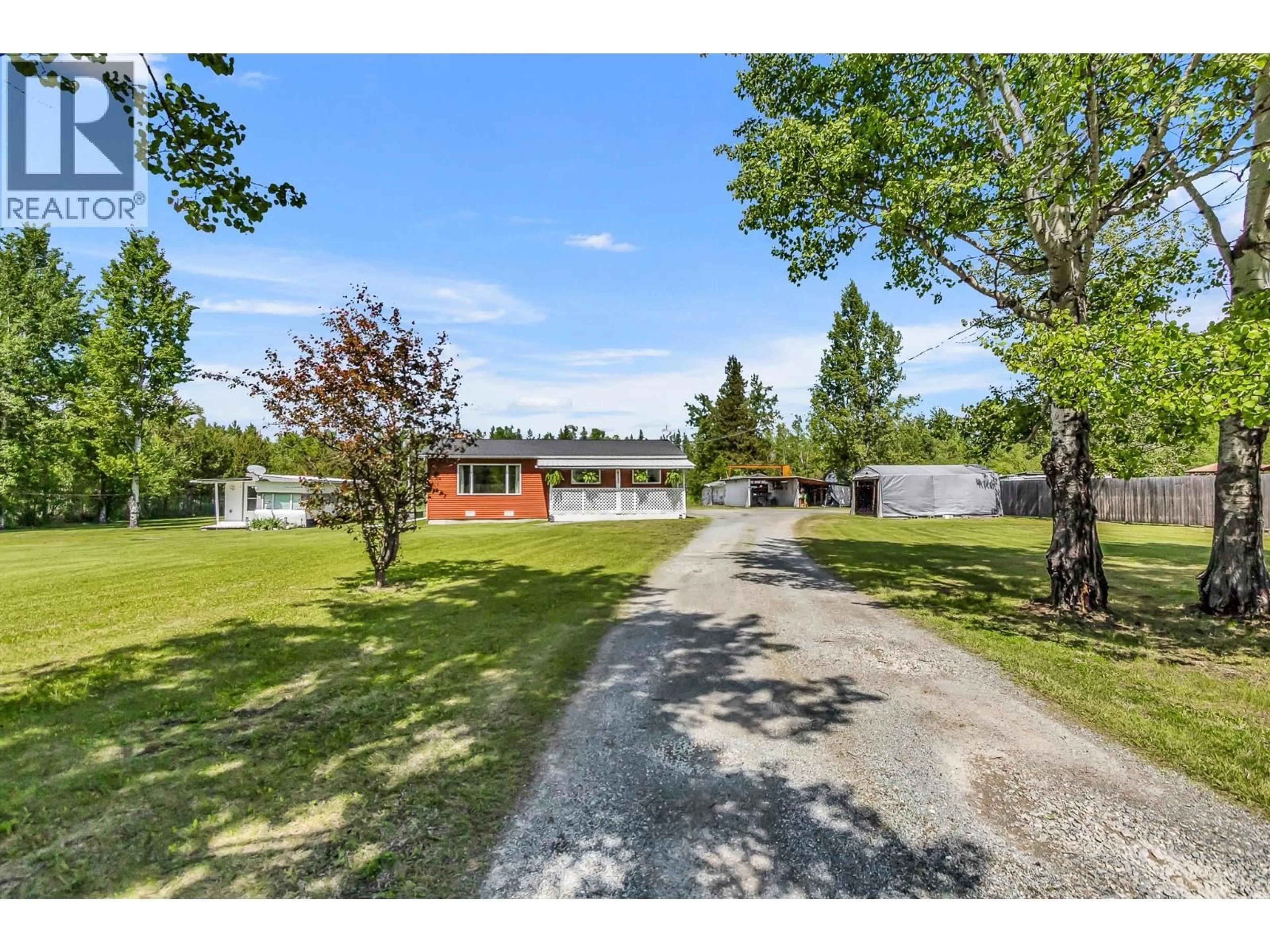 A pic from outside/outdoor area/front of a property/back of a property/a pic from drone, water/lake/river/ocean view for 6020 BUCKHORN LAKE ROAD, Prince George British Columbia V2N6B2