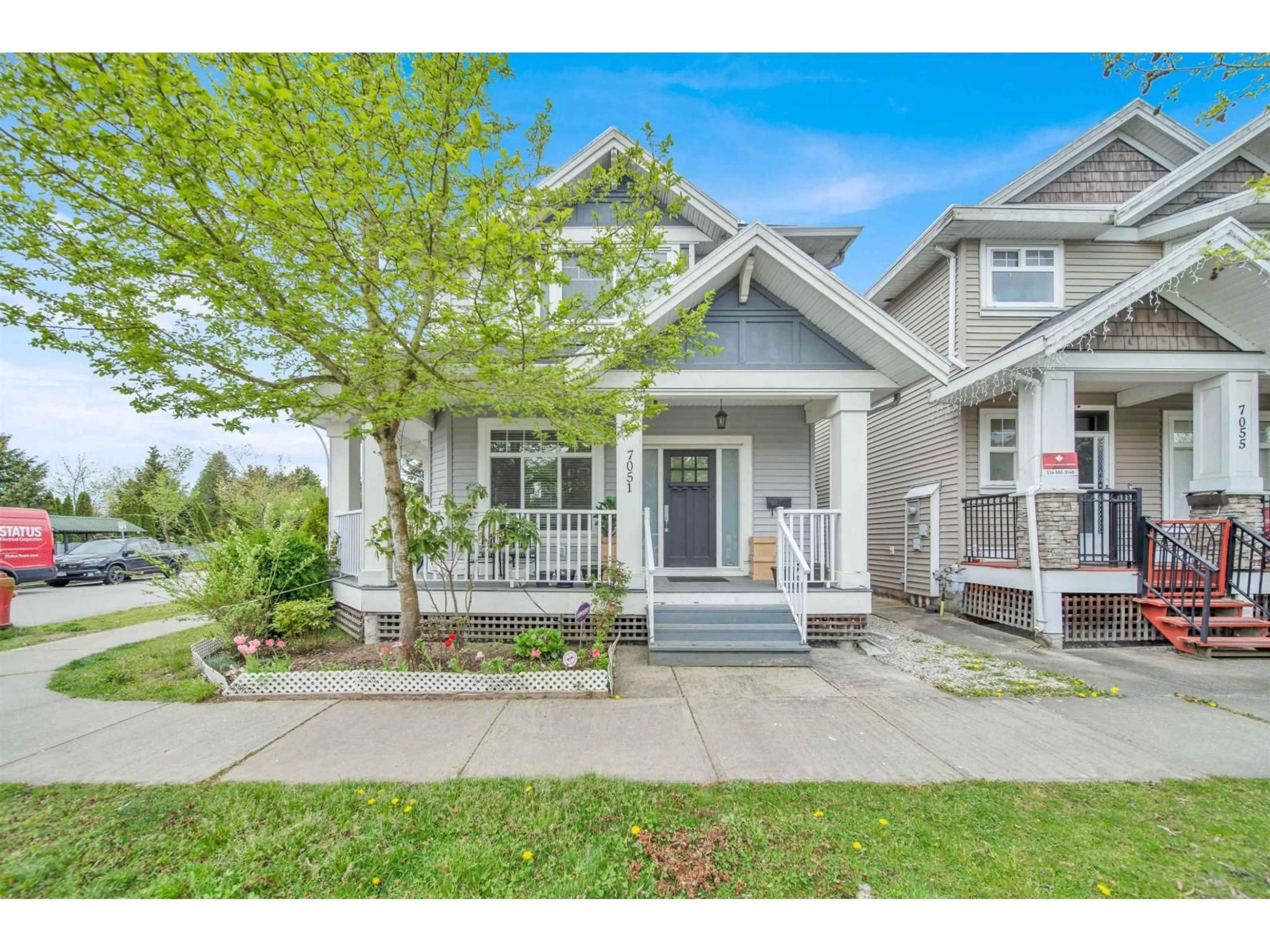 Home with vinyl exterior material, street for 7051 144B STREET, Surrey British Columbia V3S8H4