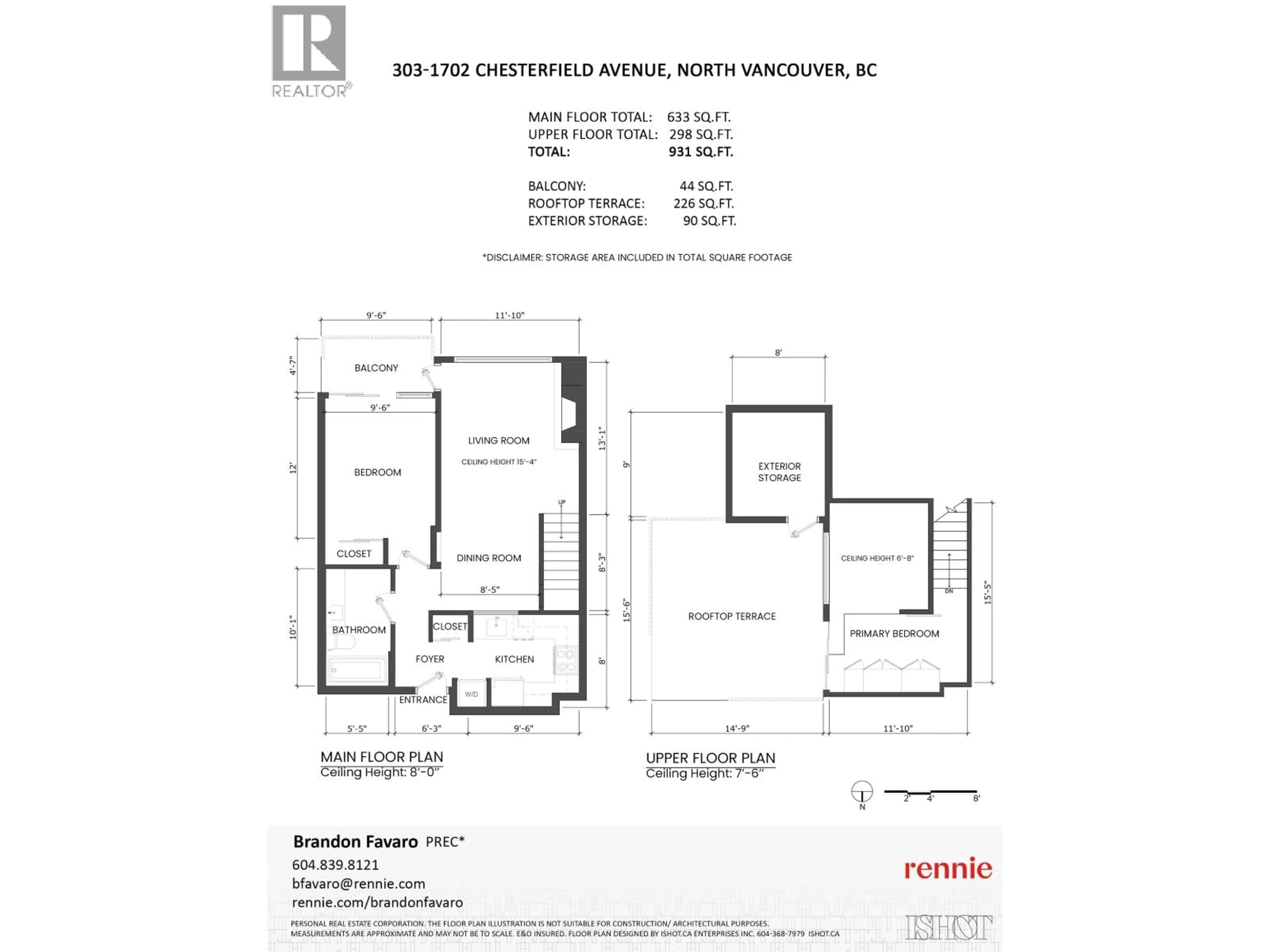 Floor plan for 303 - 1702 CHESTERFIELD AVENUE, North Vancouver British Columbia V7M2P1