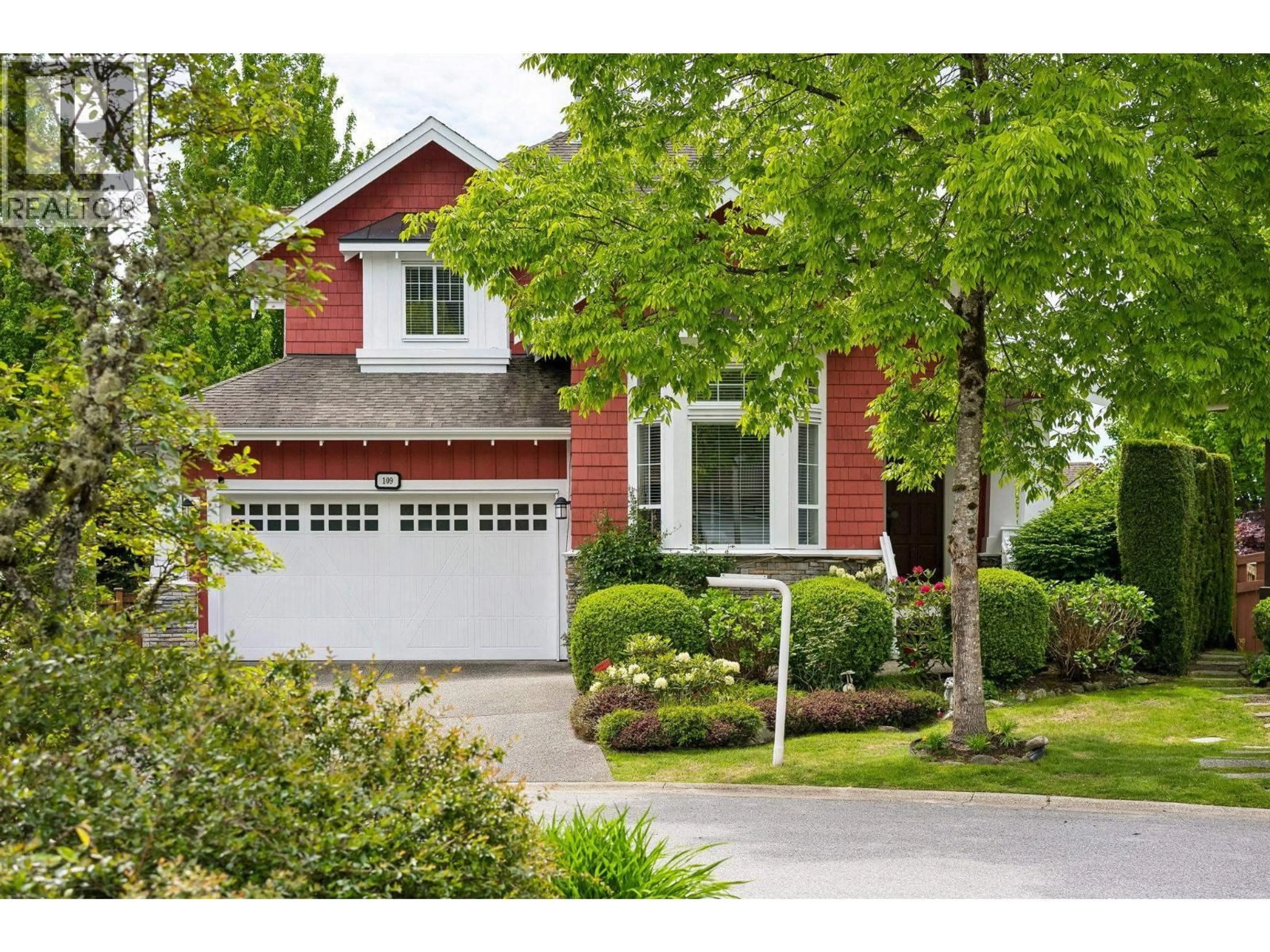 Home with vinyl exterior material, street for 109 CRANBERRY COURT, Port Moody British Columbia V3H0C4
