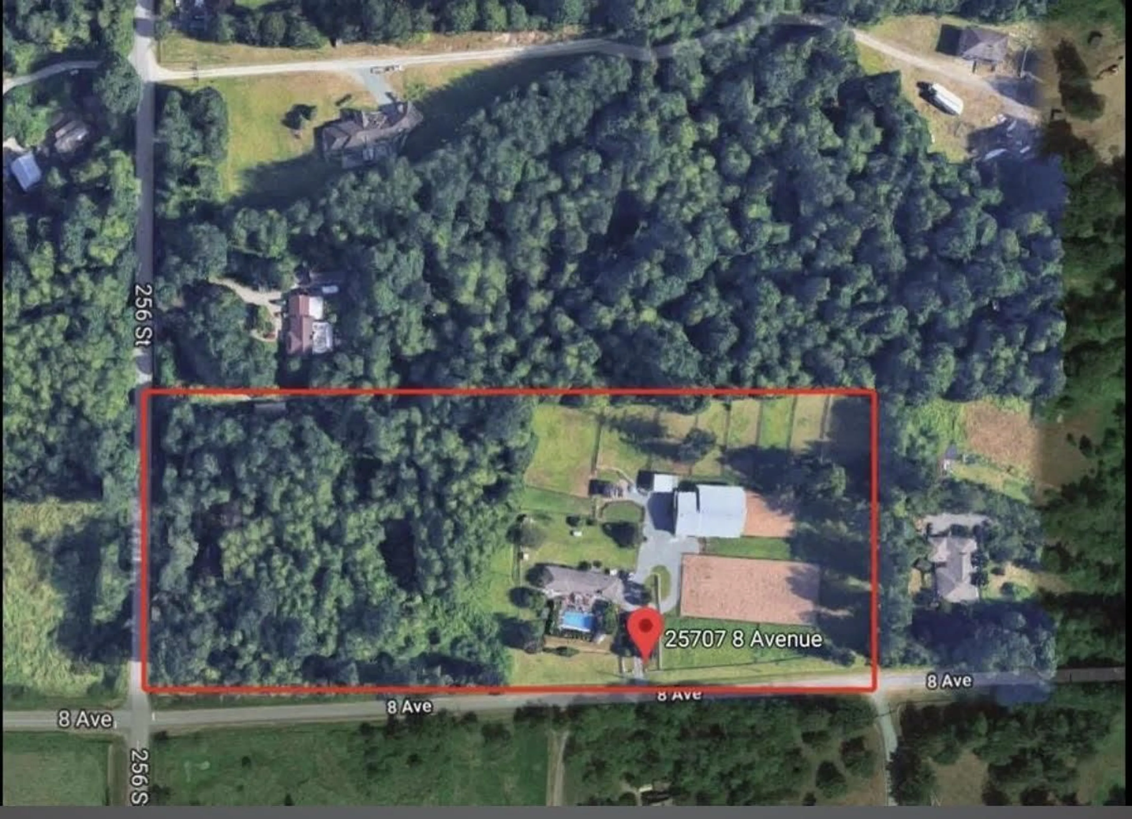 A pic from outside/outdoor area/front of a property/back of a property/a pic from drone, unknown for 25707 8TH AVENUE, Langley British Columbia V4W2J8