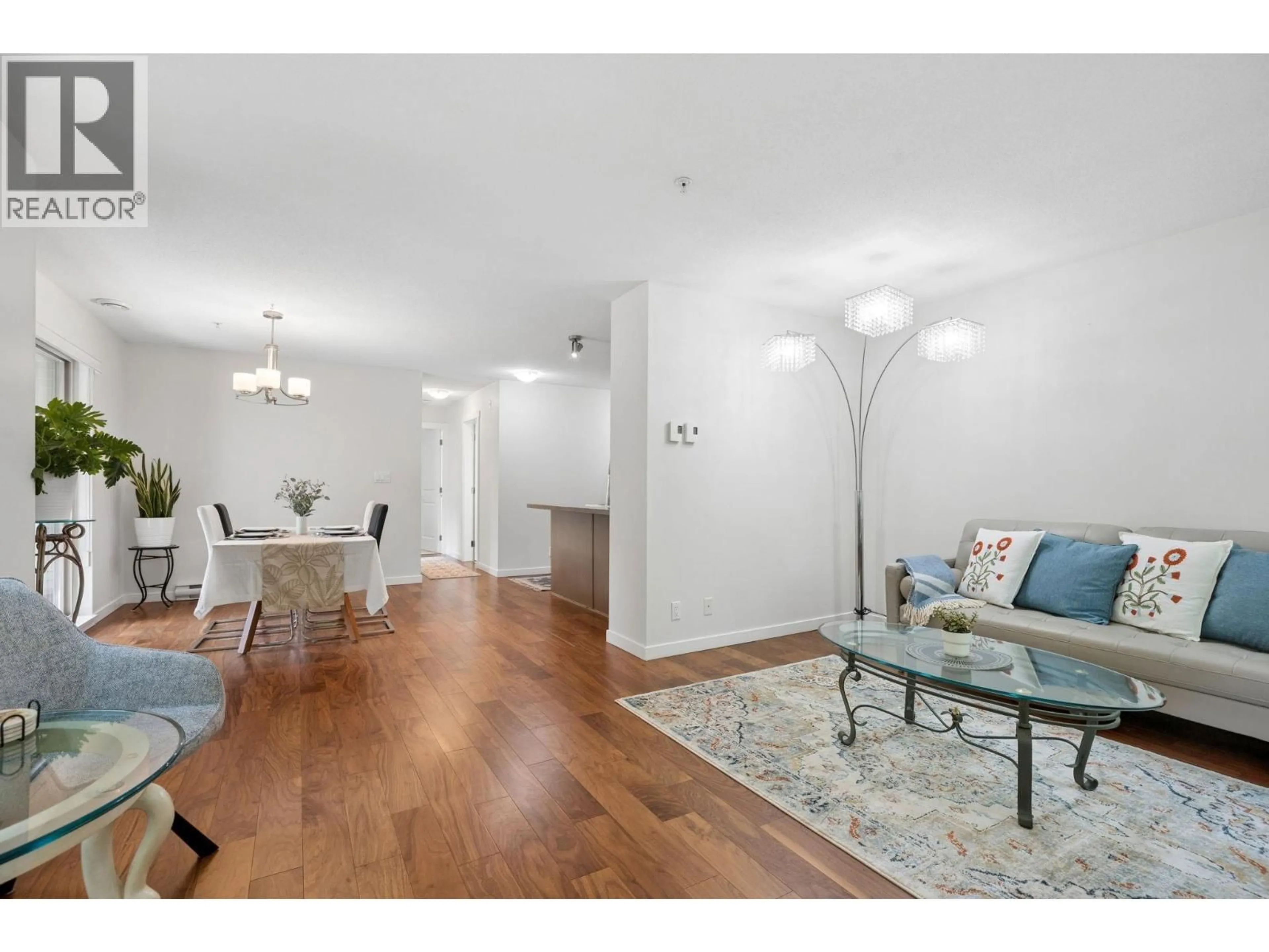 Living room with furniture, wood/laminate floor for 206 - 3097 LINCOLN AVENUE, Coquitlam British Columbia V3B0E3