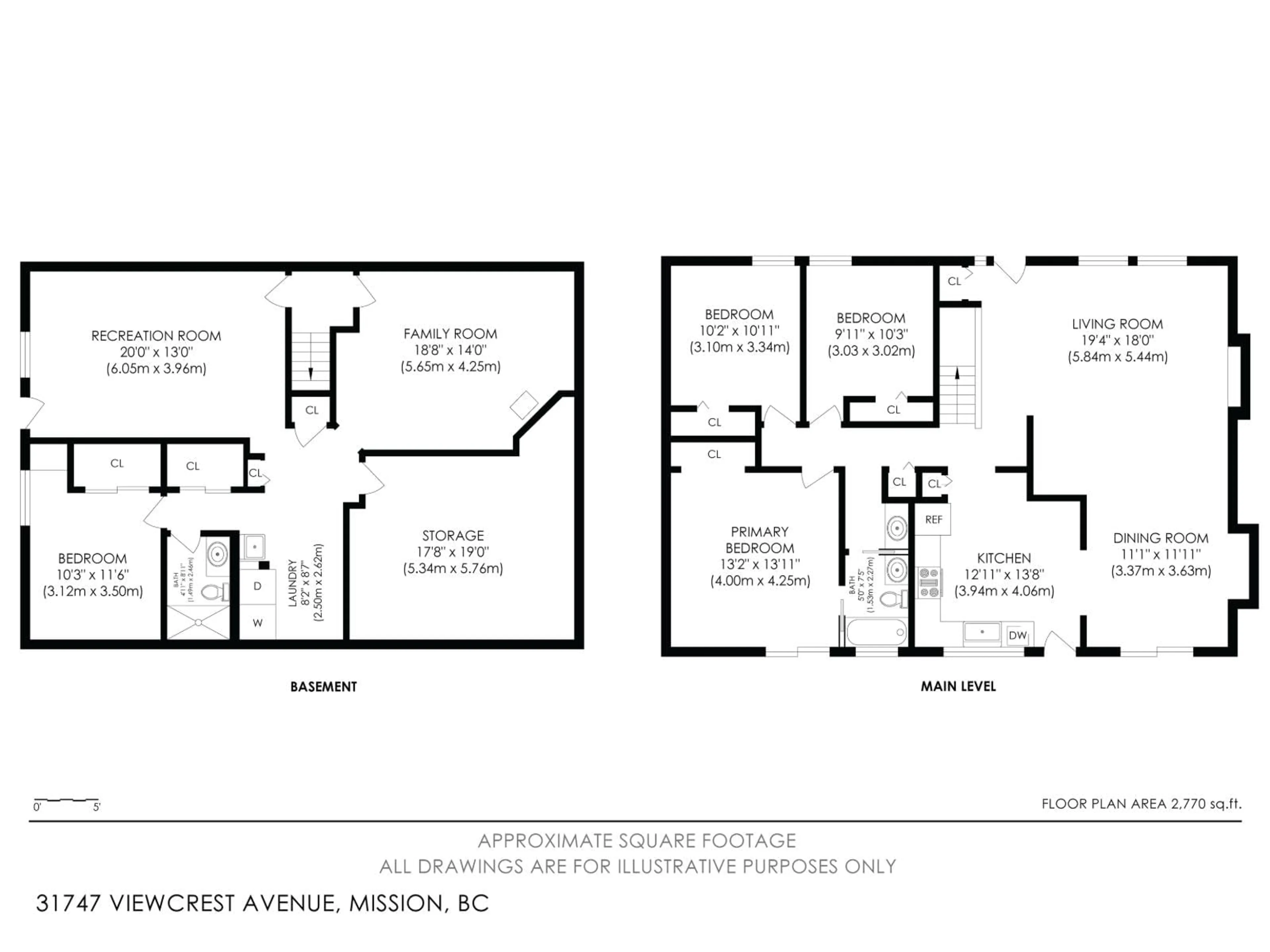 Floor plan for 31747 VIEWCREST AVENUE, Mission British Columbia V4S1E7