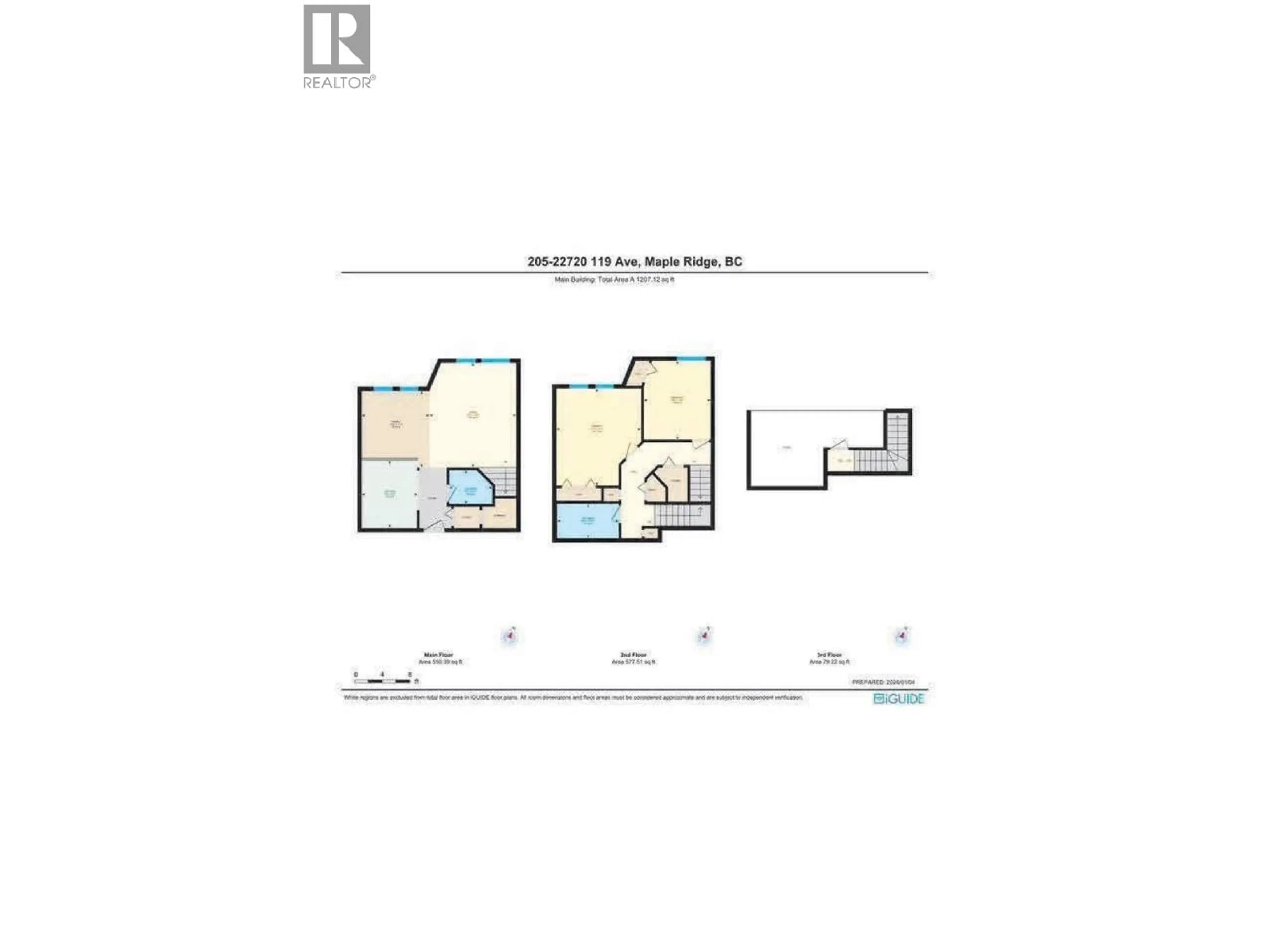 Floor plan for 205 - 22720 119 AVENUE, Maple Ridge British Columbia V2X2Z8