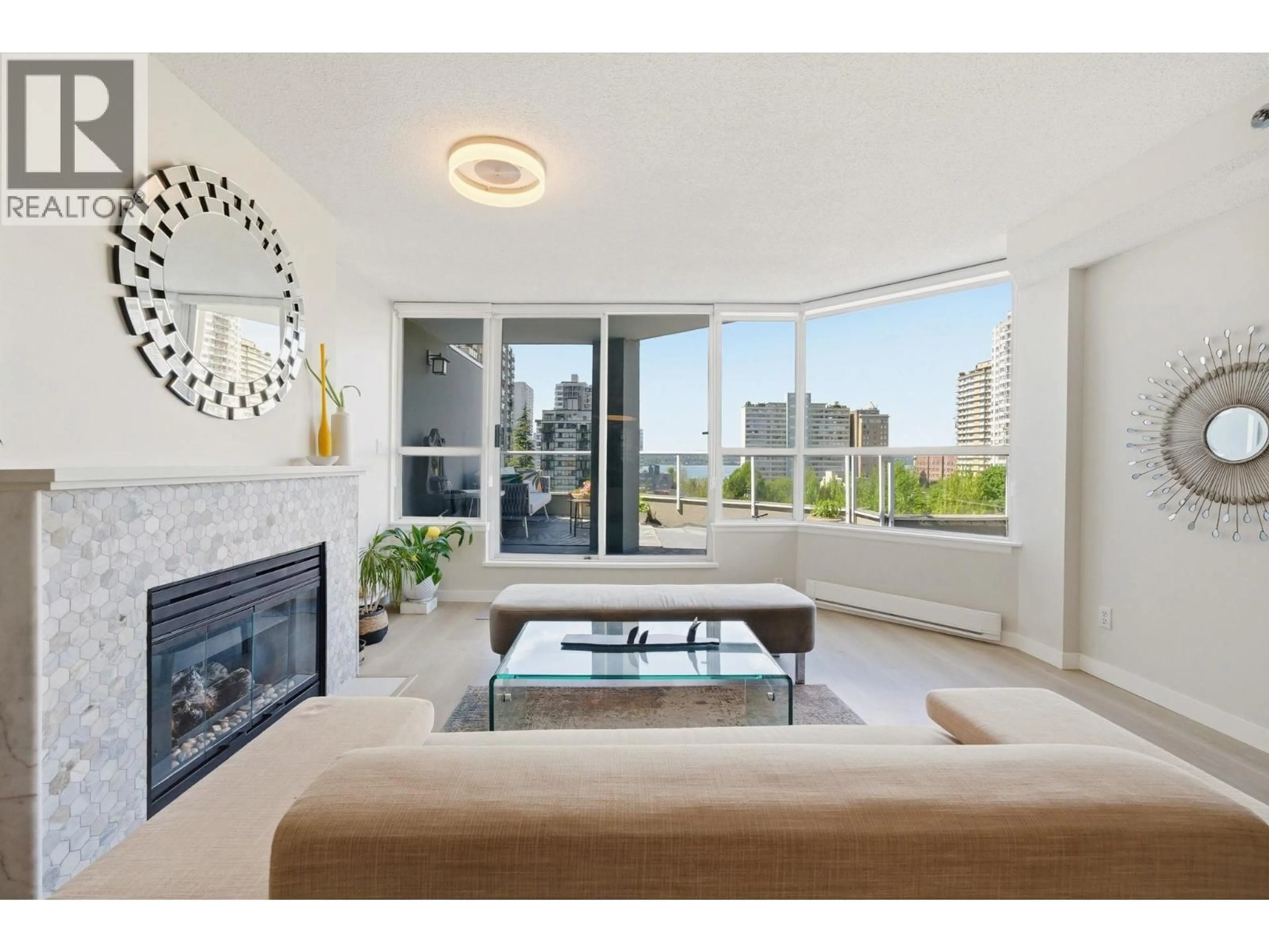 Living room with furniture, unknown for 701 - 1771 NELSON STREET, Vancouver British Columbia V6G1M6