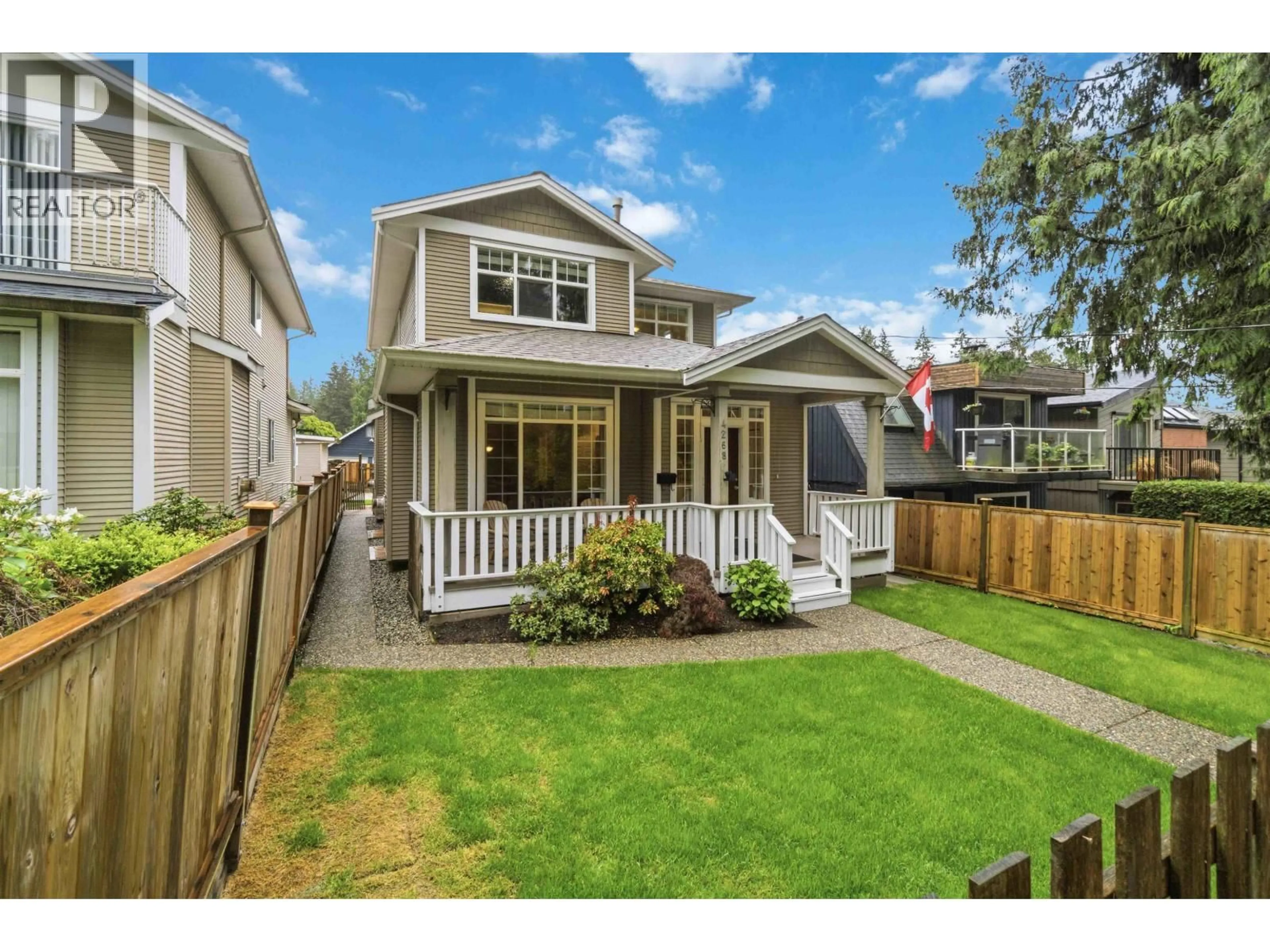 Home with vinyl exterior material, street for 4268 HOSKINS ROAD, North Vancouver British Columbia V7K2P6