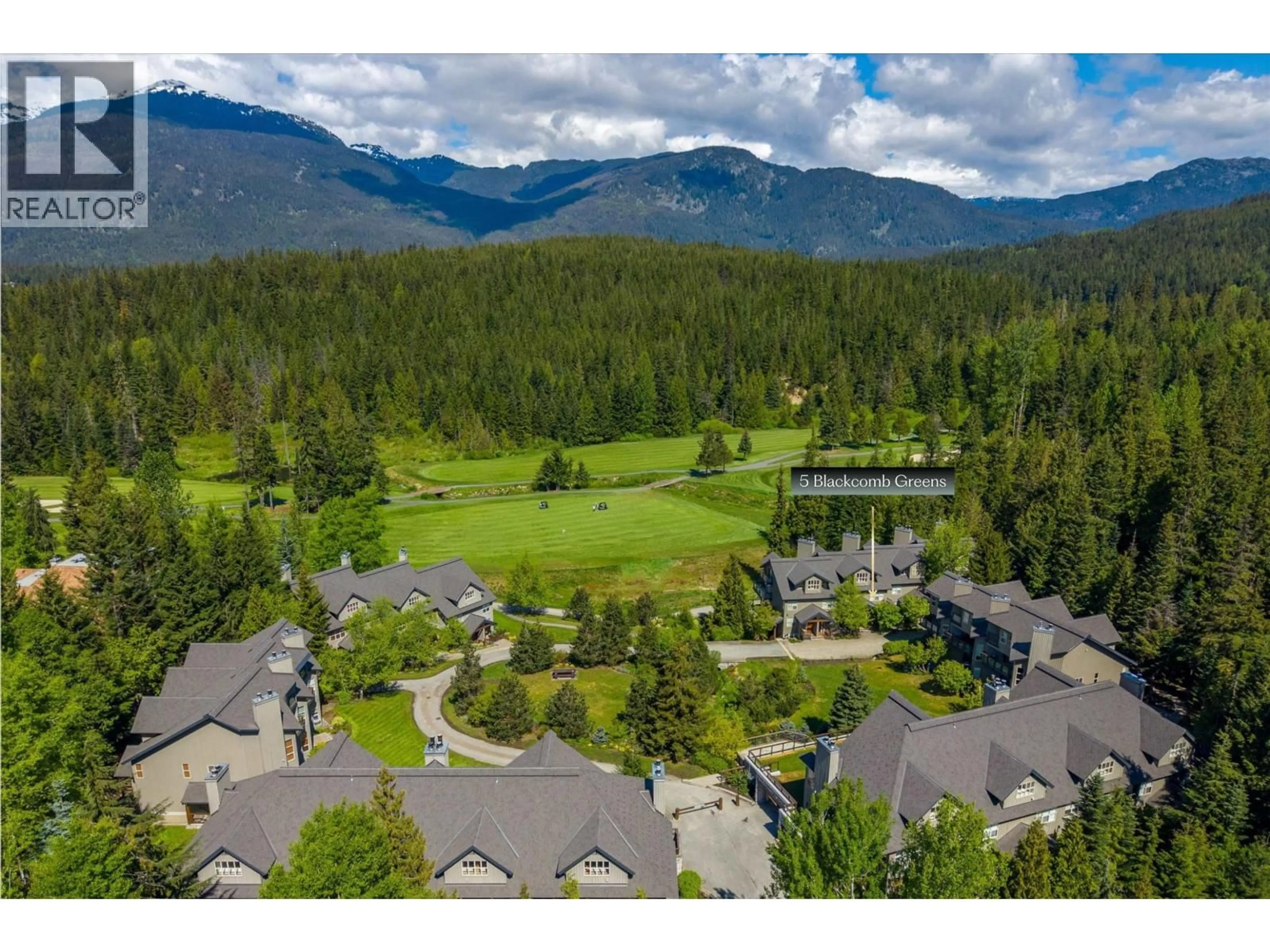 A pic from outside/outdoor area/front of a property/back of a property/a pic from drone, mountain view for 5 - 4644 BLACKCOMB WAY, Whistler British Columbia V8E0H2