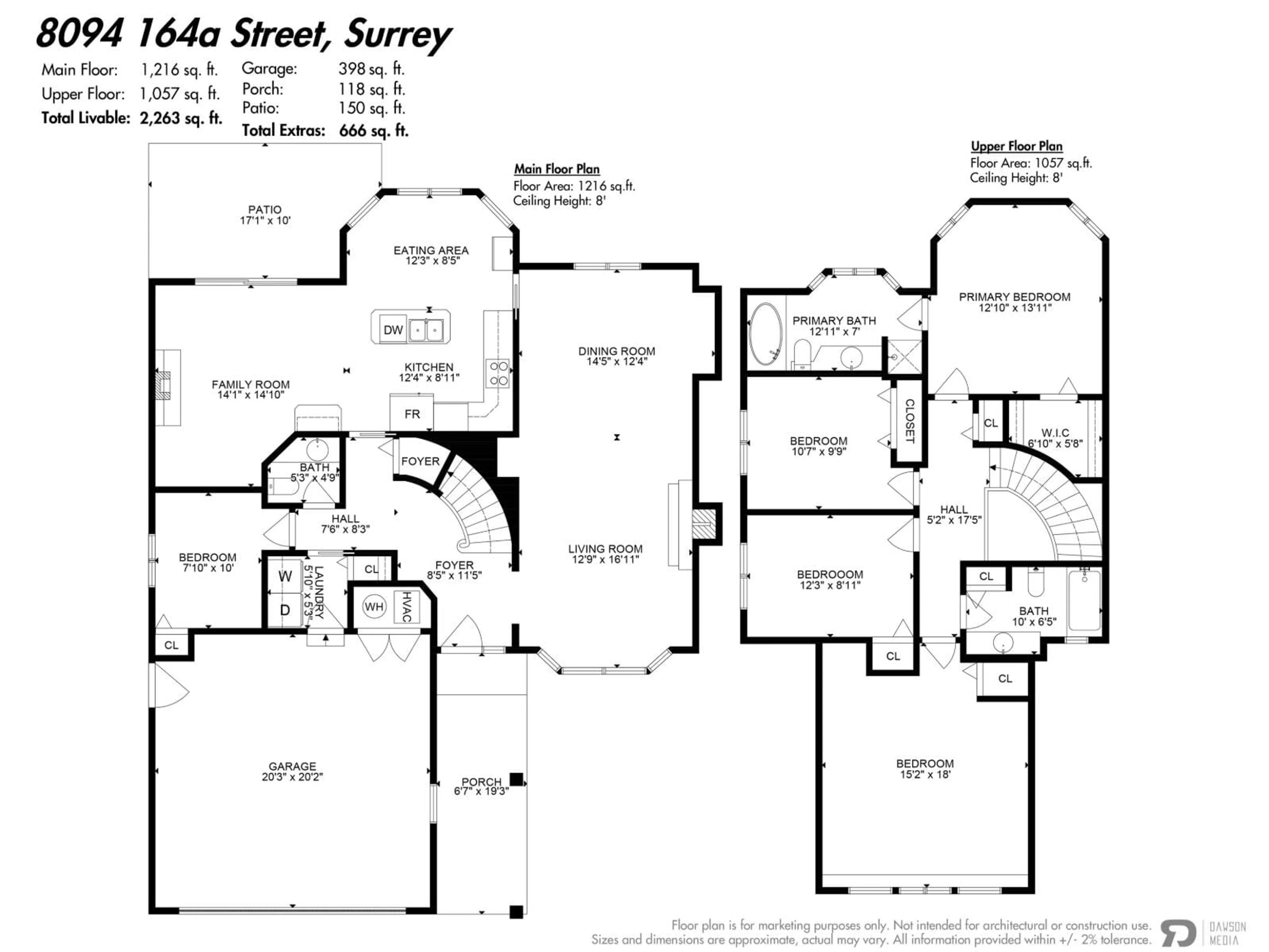 Floor plan for 8094 164A STREET, Surrey British Columbia V4N0H7