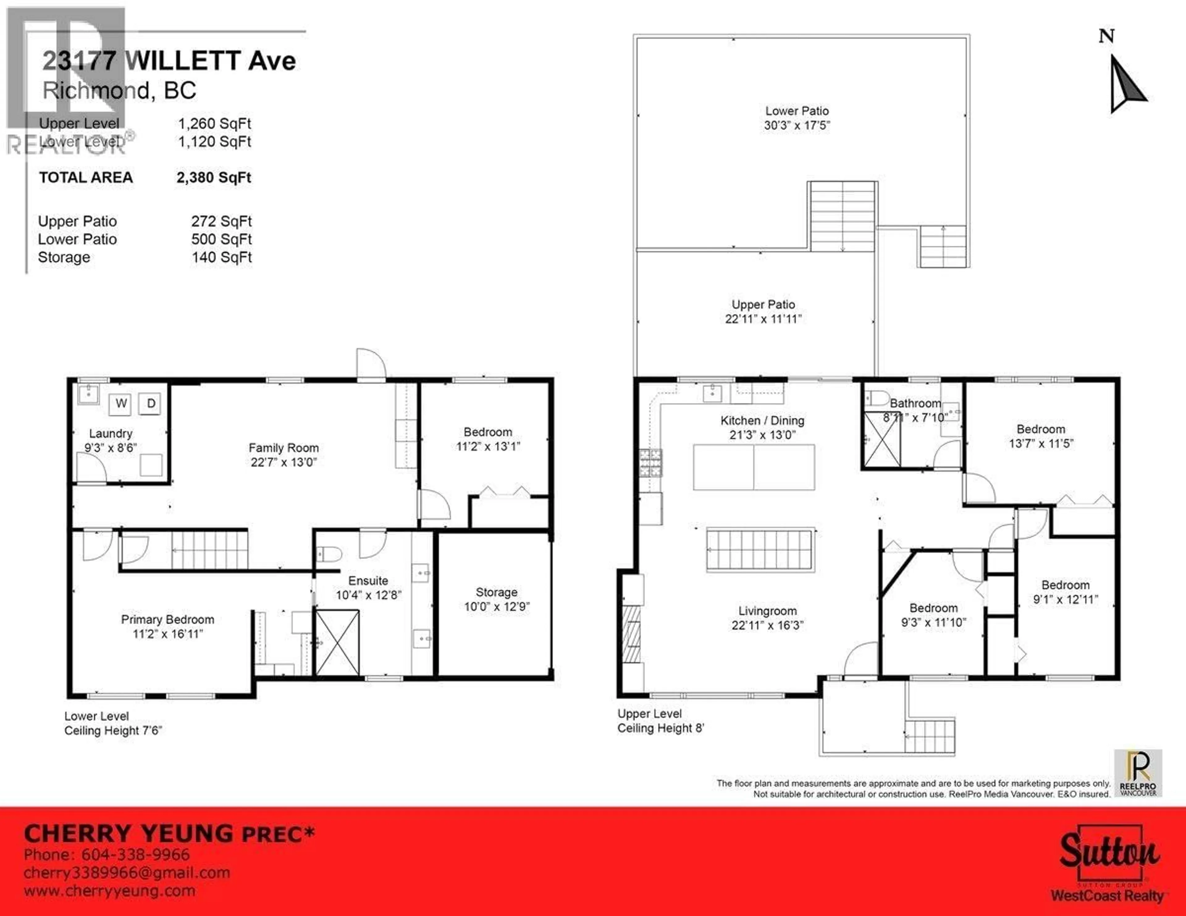 Floor plan for 23177 WILLETT AVENUE, Richmond British Columbia V6V3C6