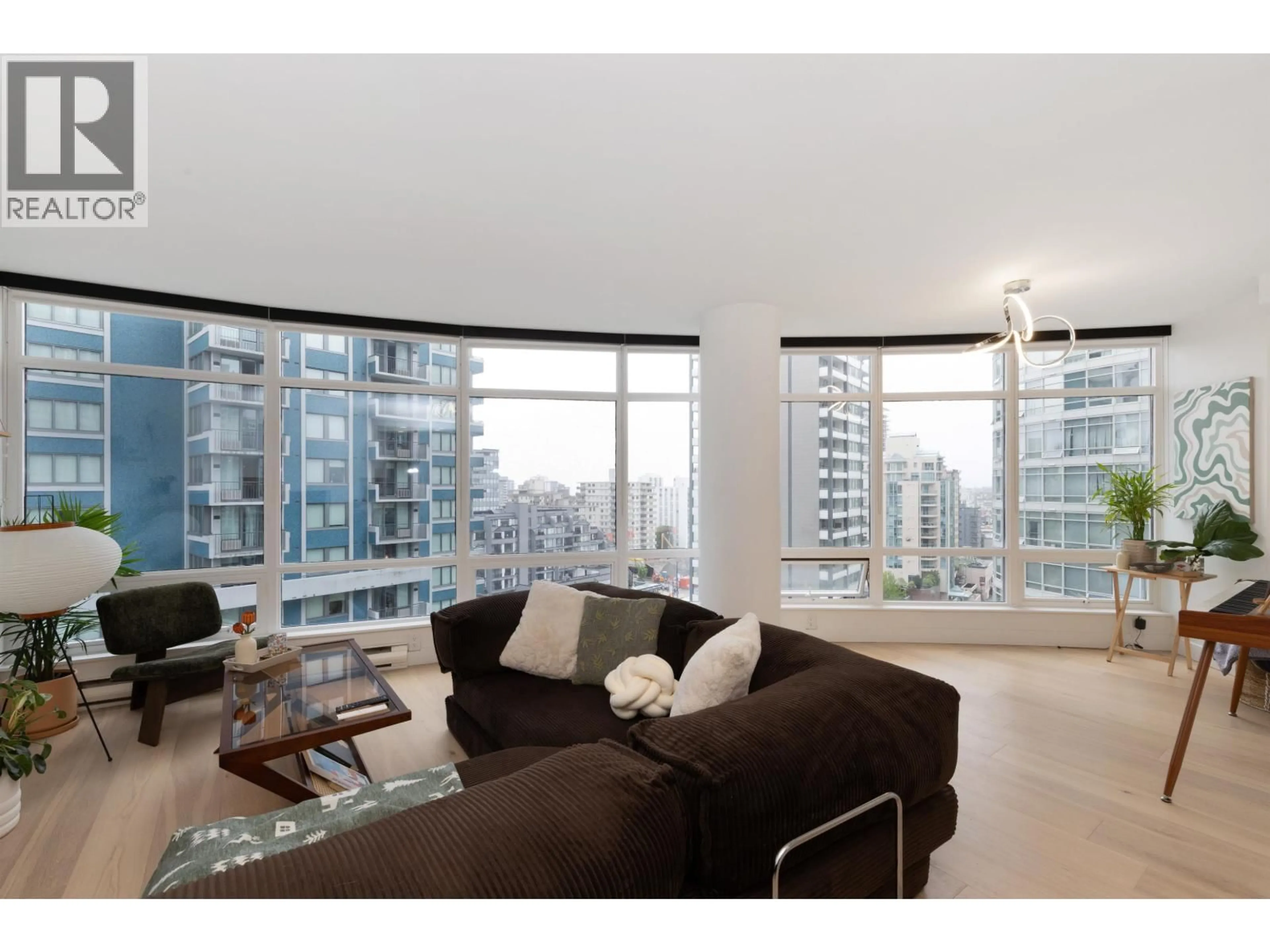 Living room with furniture, wood/laminate floor for 1203 - 1200 ALBERNI STREET, Vancouver British Columbia V6E1A6