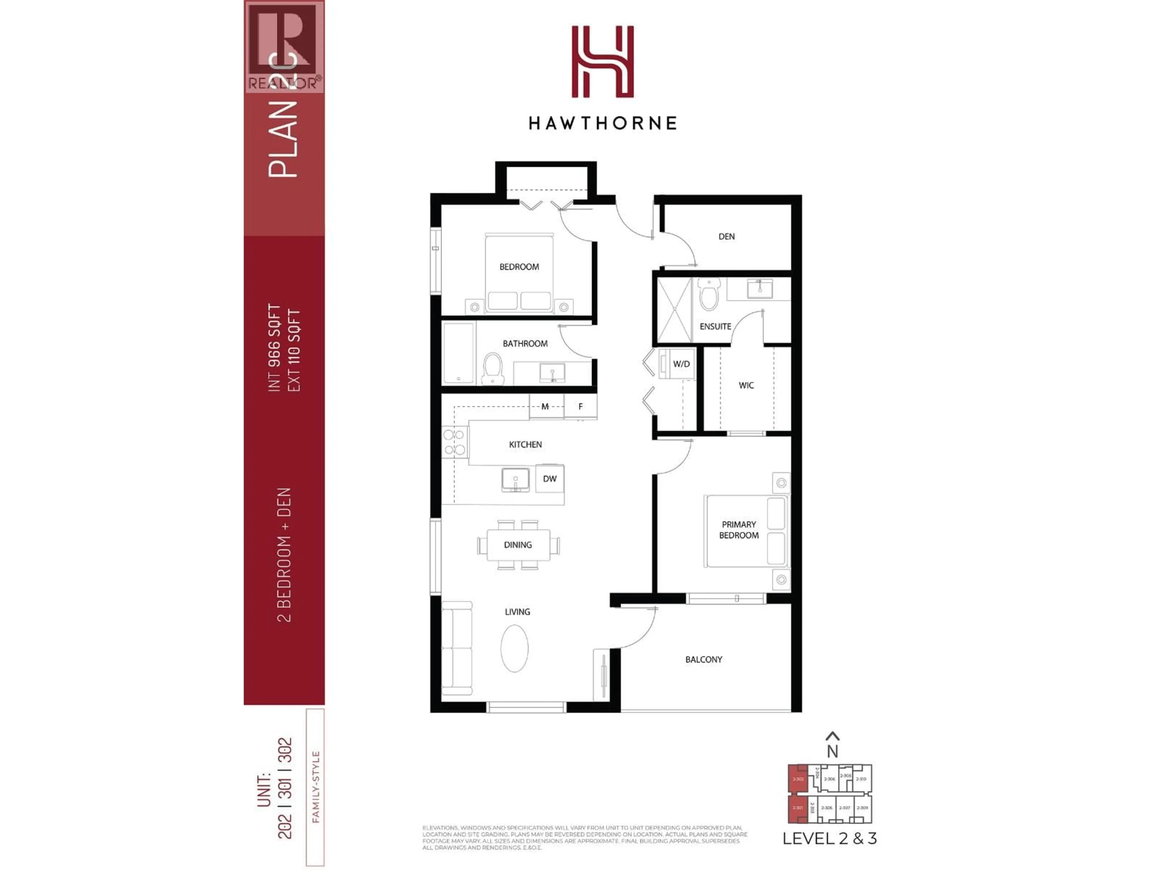 Floor plan for 202 - 2277 HAWTHORNE AVENUE, Port Coquitlam British Columbia V3C1W7