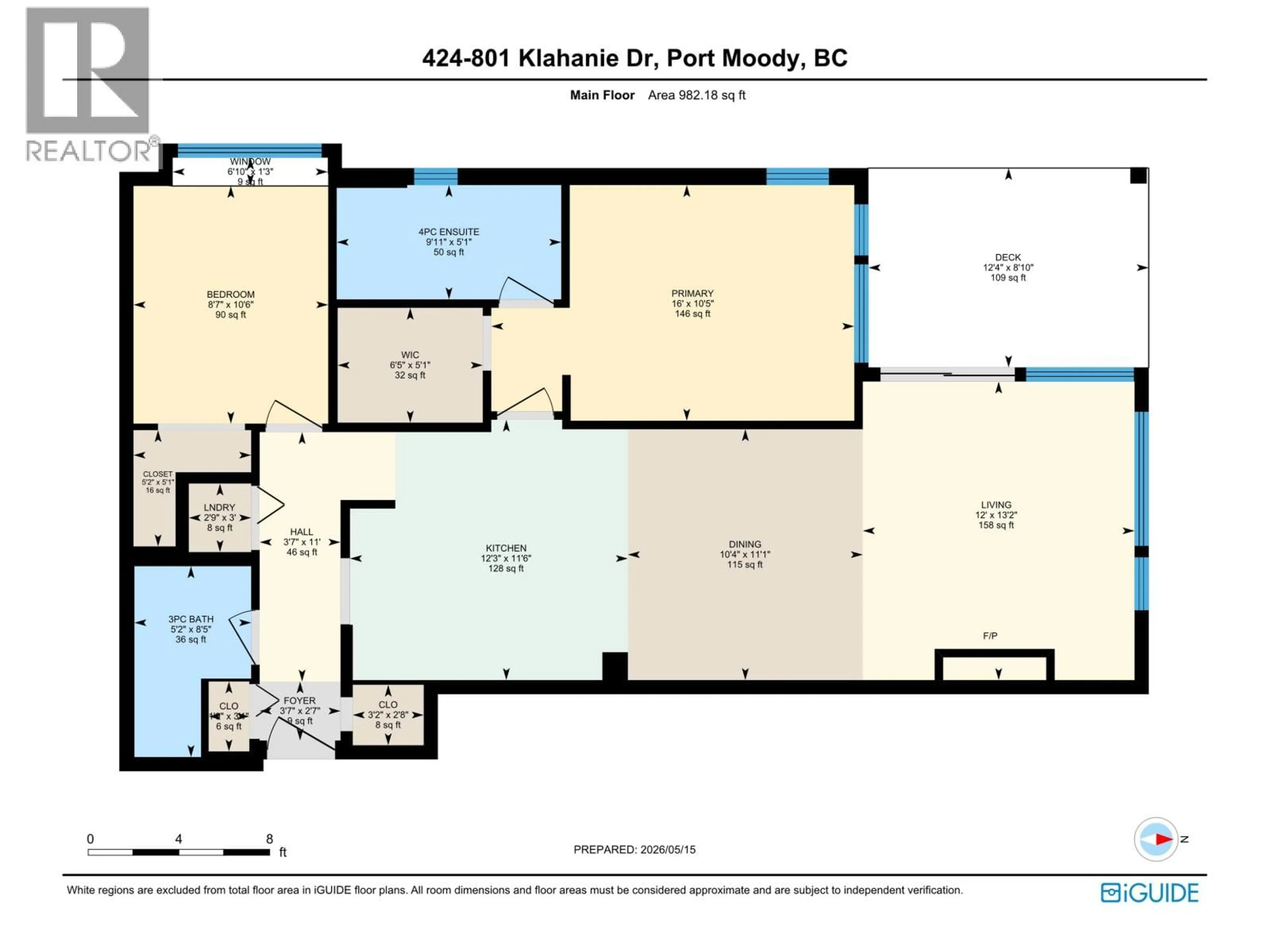 Floor plan for 424 - 801 KLAHANIE DRIVE, Port Moody British Columbia V3H5K4