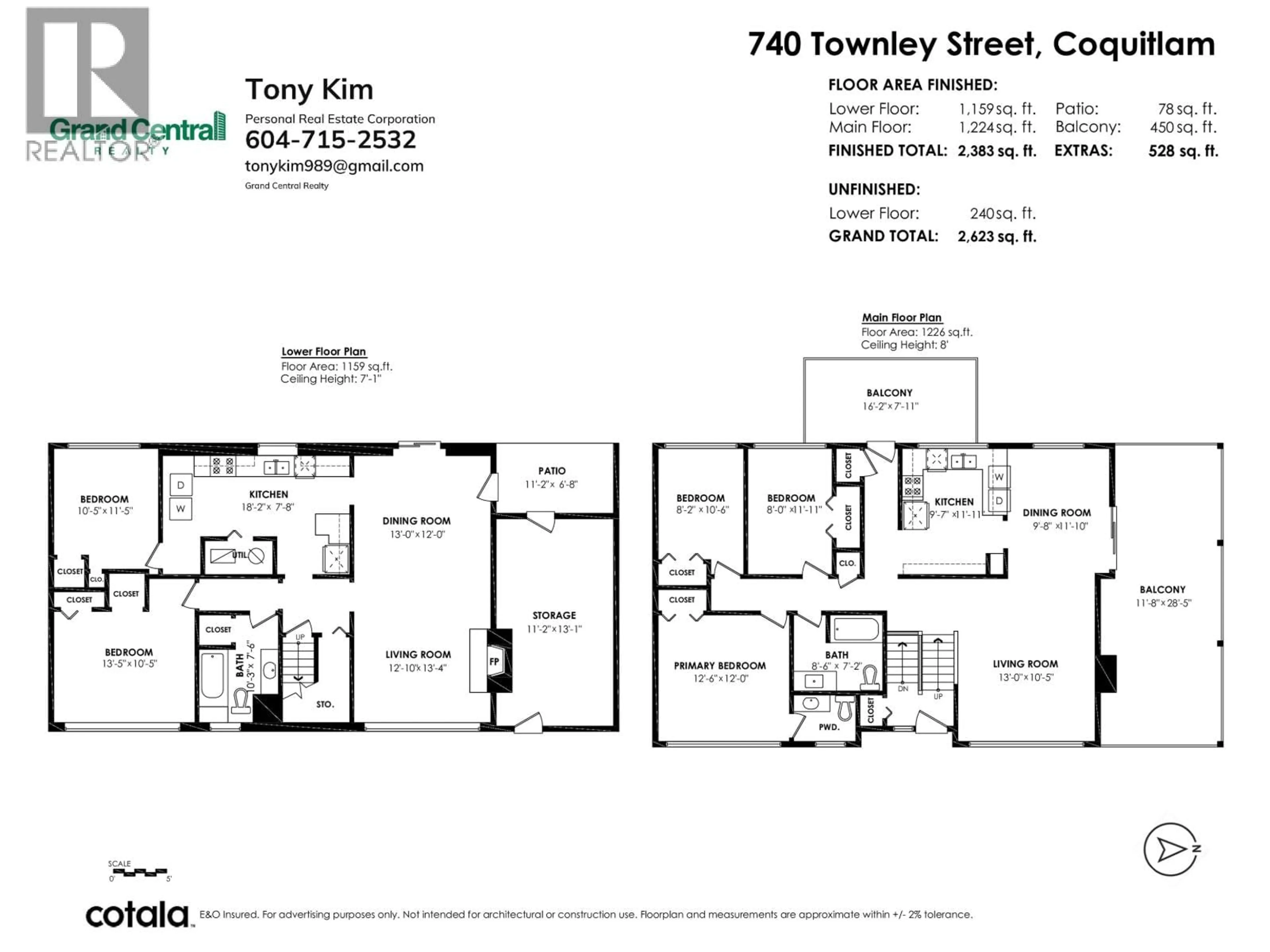 Floor plan for 740 TOWNLEY STREET, Coquitlam British Columbia V3J4N3