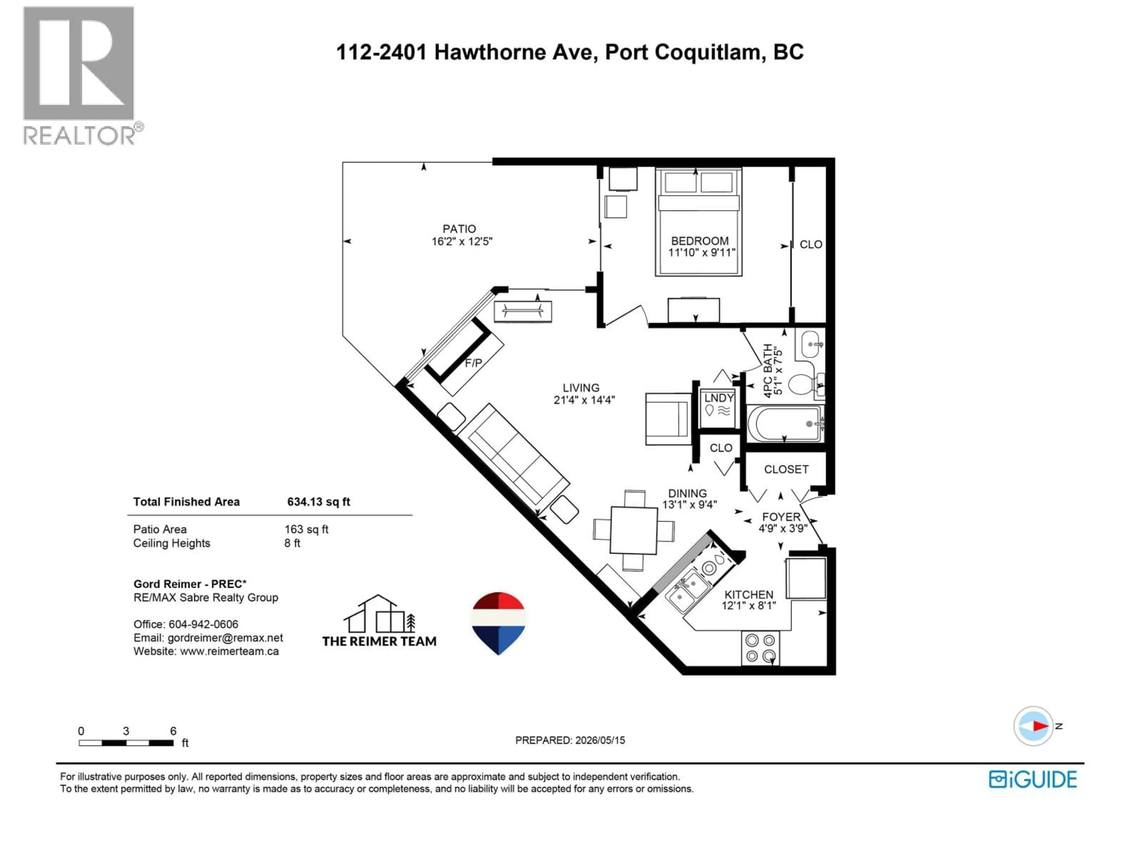 Floor plan for 112 - 2401 HAWTHORNE AVENUE, Port Coquitlam British Columbia V3C6E9