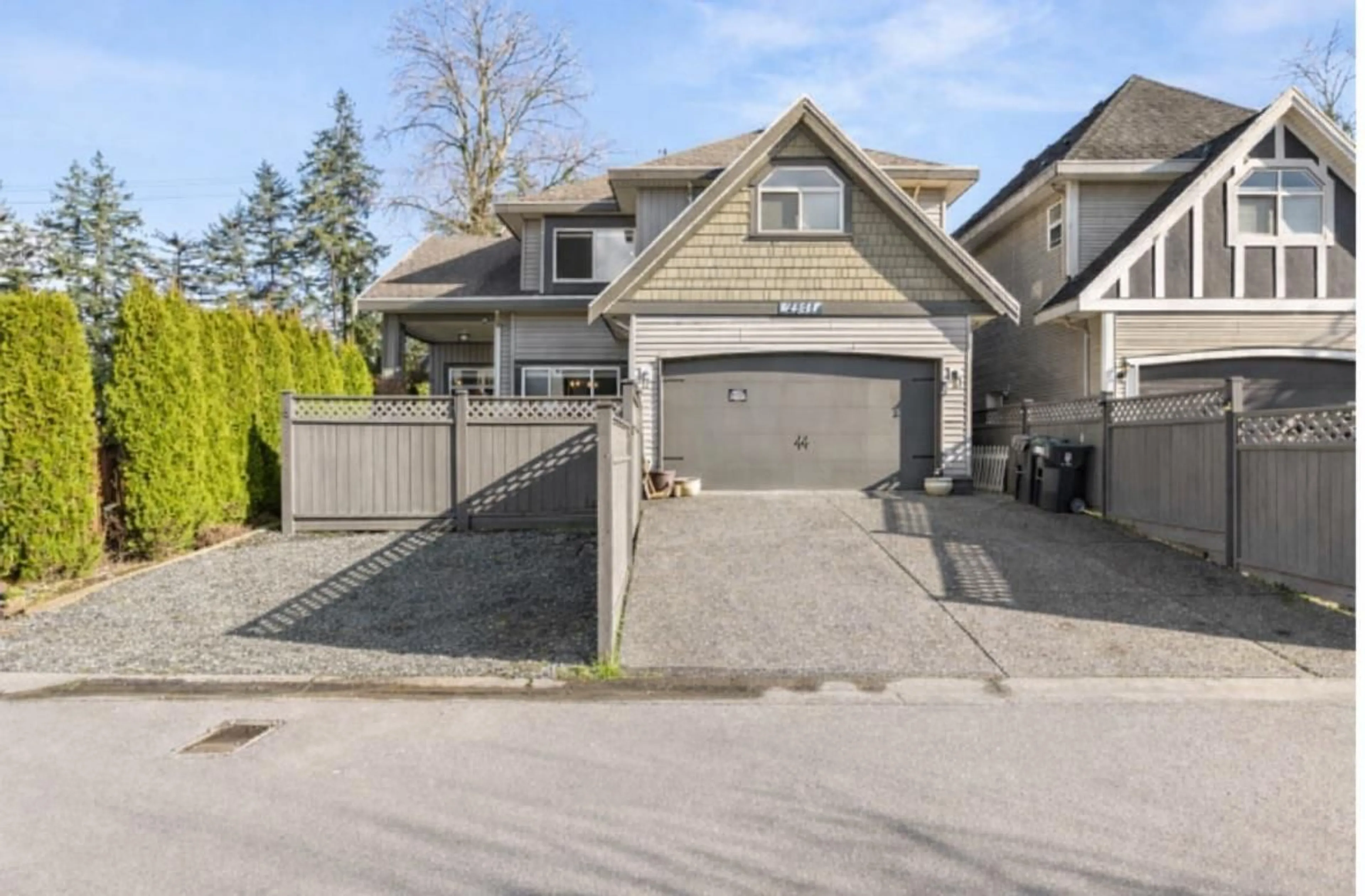 A pic from outside/outdoor area/front of a property/back of a property/a pic from drone, street for 7397 202A STREET, Langley British Columbia V2Y0A8