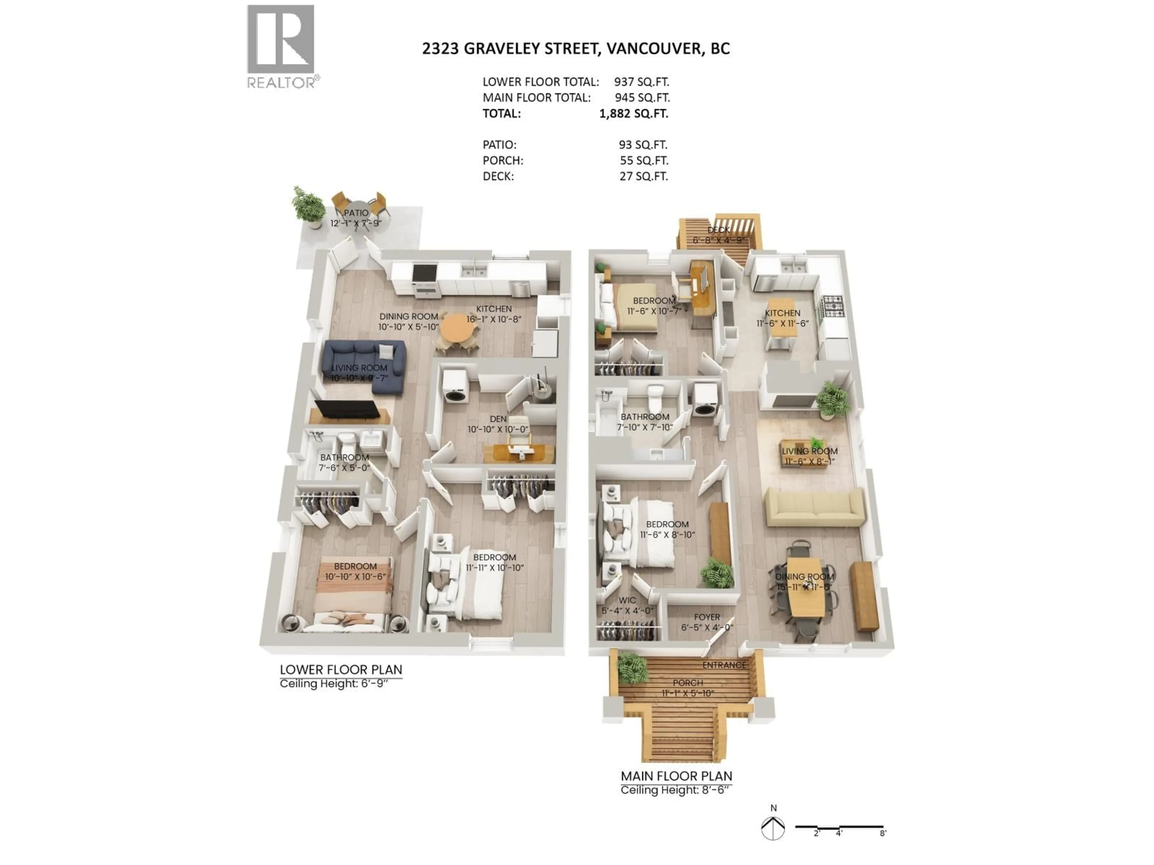 Floor plan for 2323 GRAVELEY STREET, Vancouver British Columbia V5L3C3