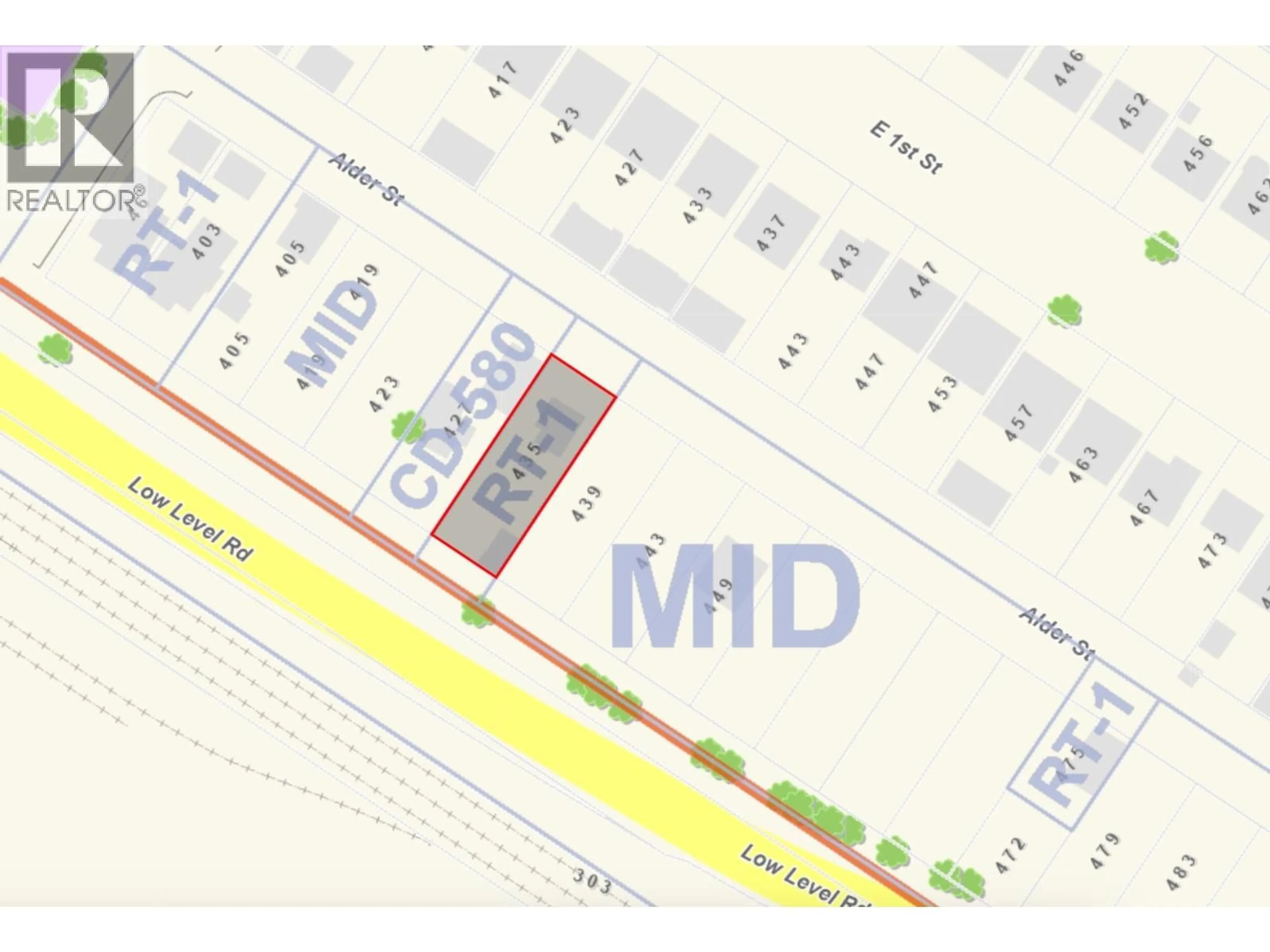 Picture of a map for 435 ALDER STREET, North Vancouver British Columbia V7L1A9