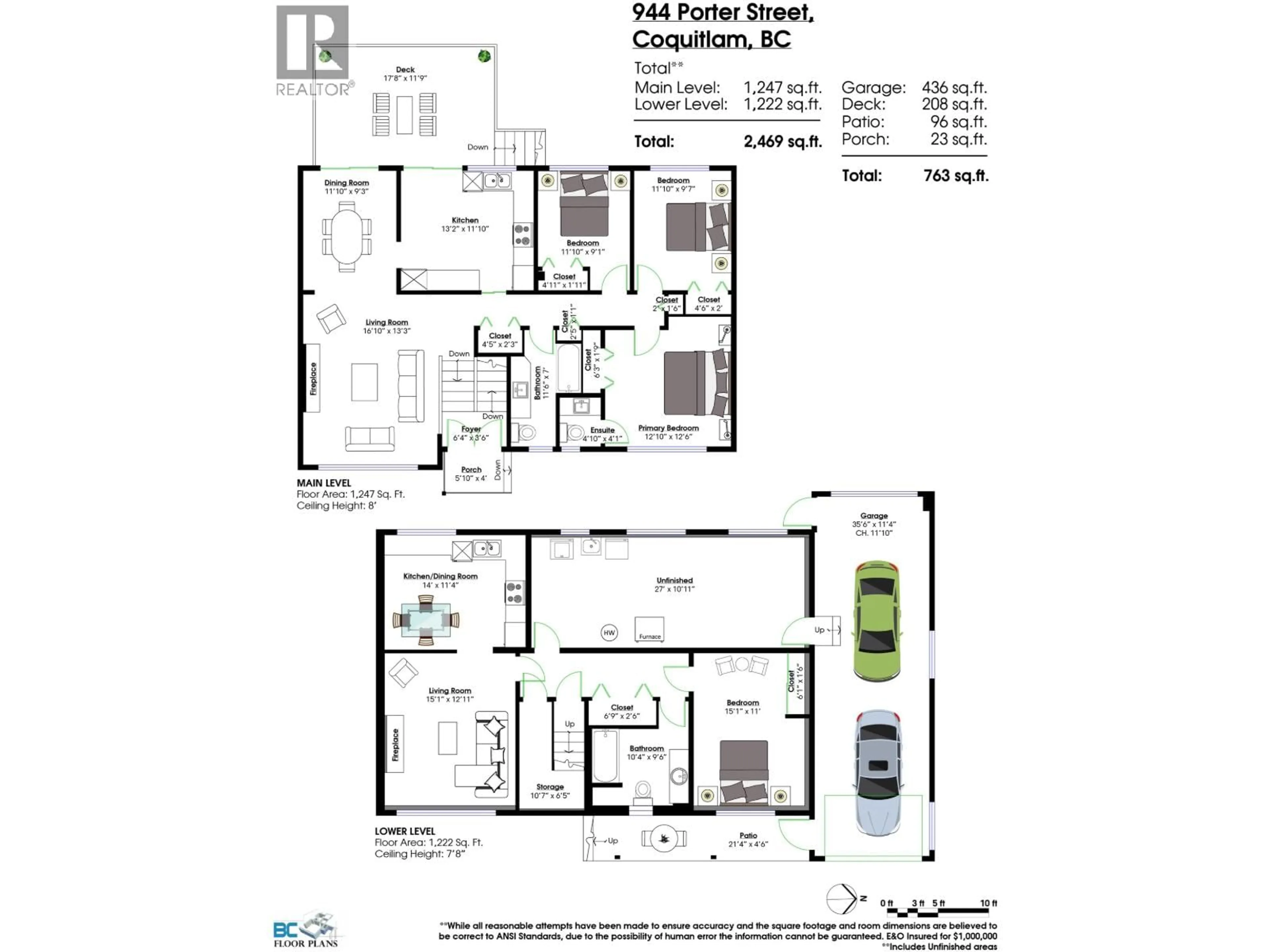Floor plan for 944 PORTER STREET, Coquitlam British Columbia V3J5C2