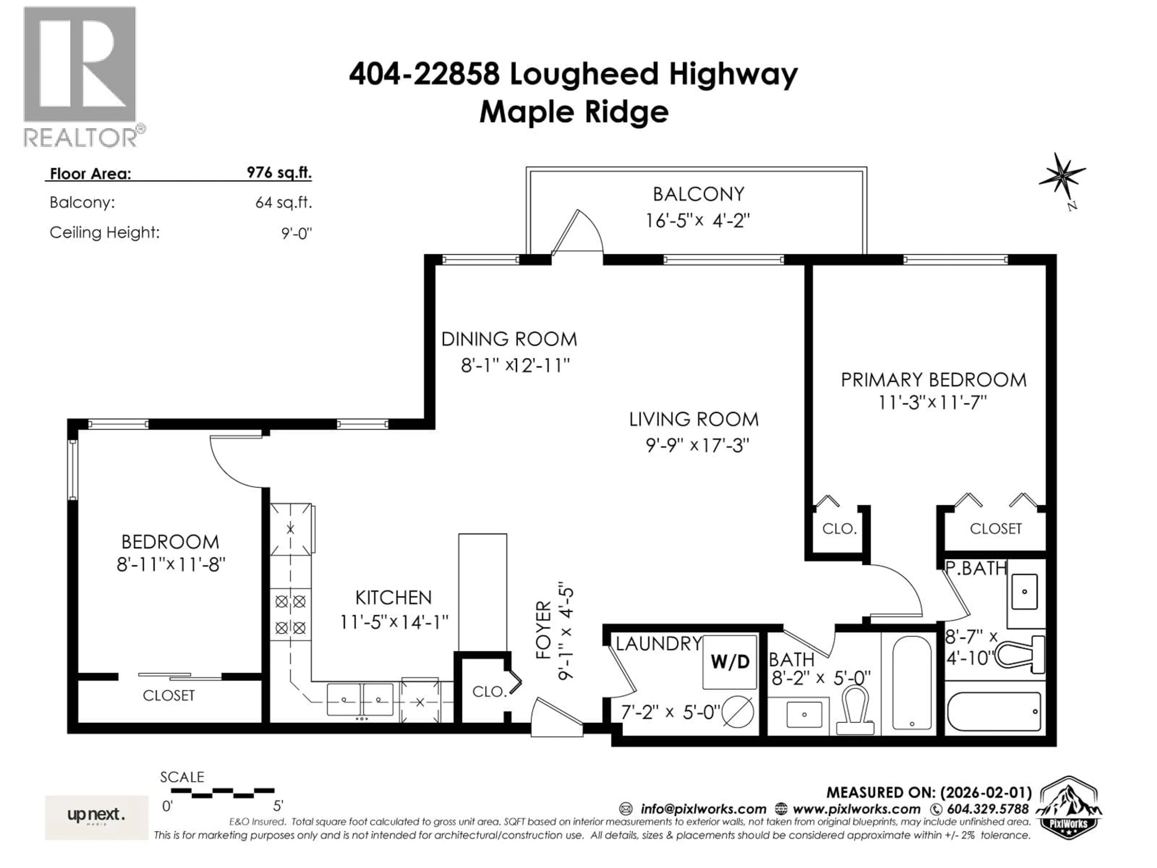 Floor plan for 404 - 22858 LOUGHEED HIGHWAY, Maple Ridge British Columbia V2X2V6